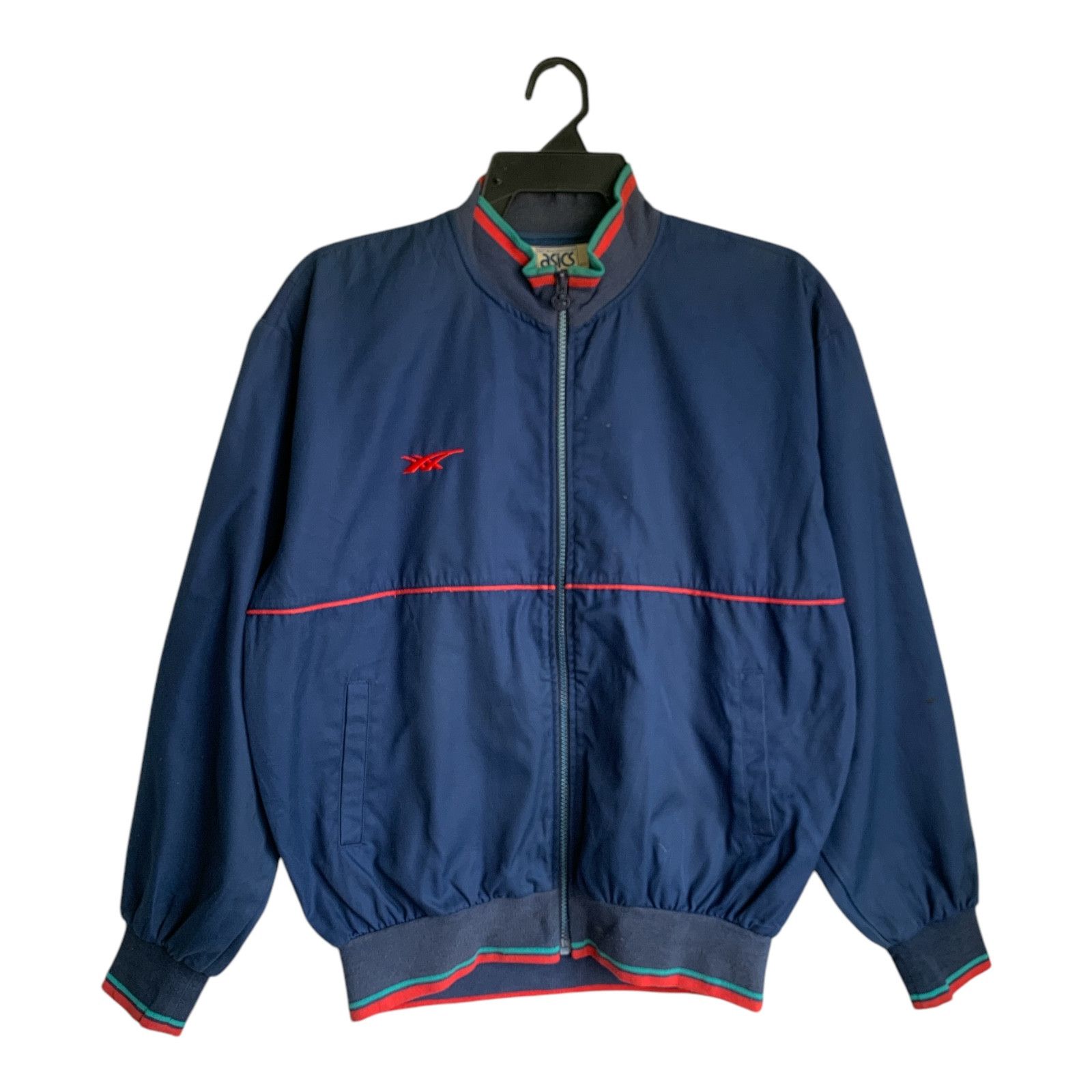 Asics × Vintage Rare Design Vintage Asics Tiger Paw Zipper Jackets Size US L / EU 52-54 / 3 - 1 Thumbnail