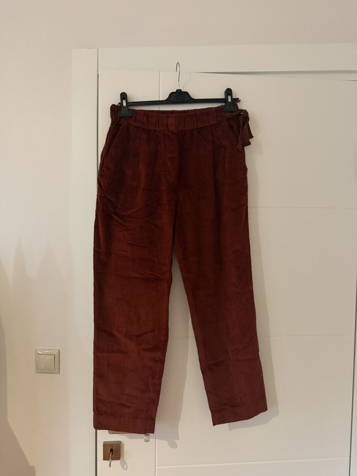 Brunello Cucinelli Brunello Cucinelli Corduroy Trousers – Rich Rust Tone Size 27" / US 4 / IT 40 - 4 Thumbnail