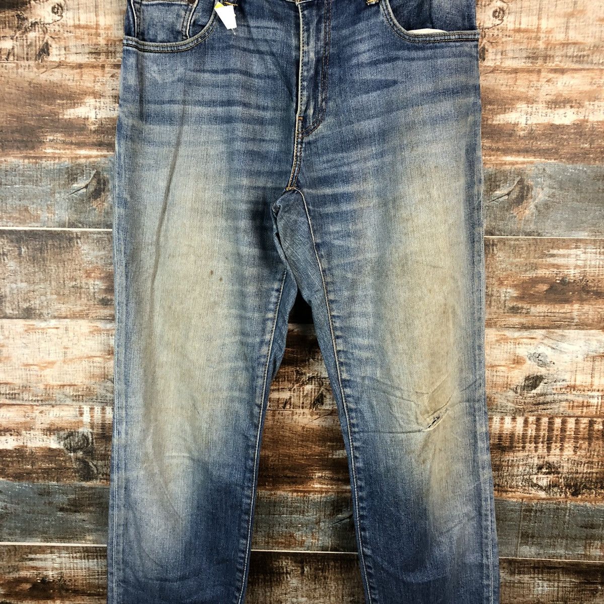 Levi's DLL Levis 551 faded Blue jeans Denim Pants #C189 Size US 31 - 5 Thumbnail