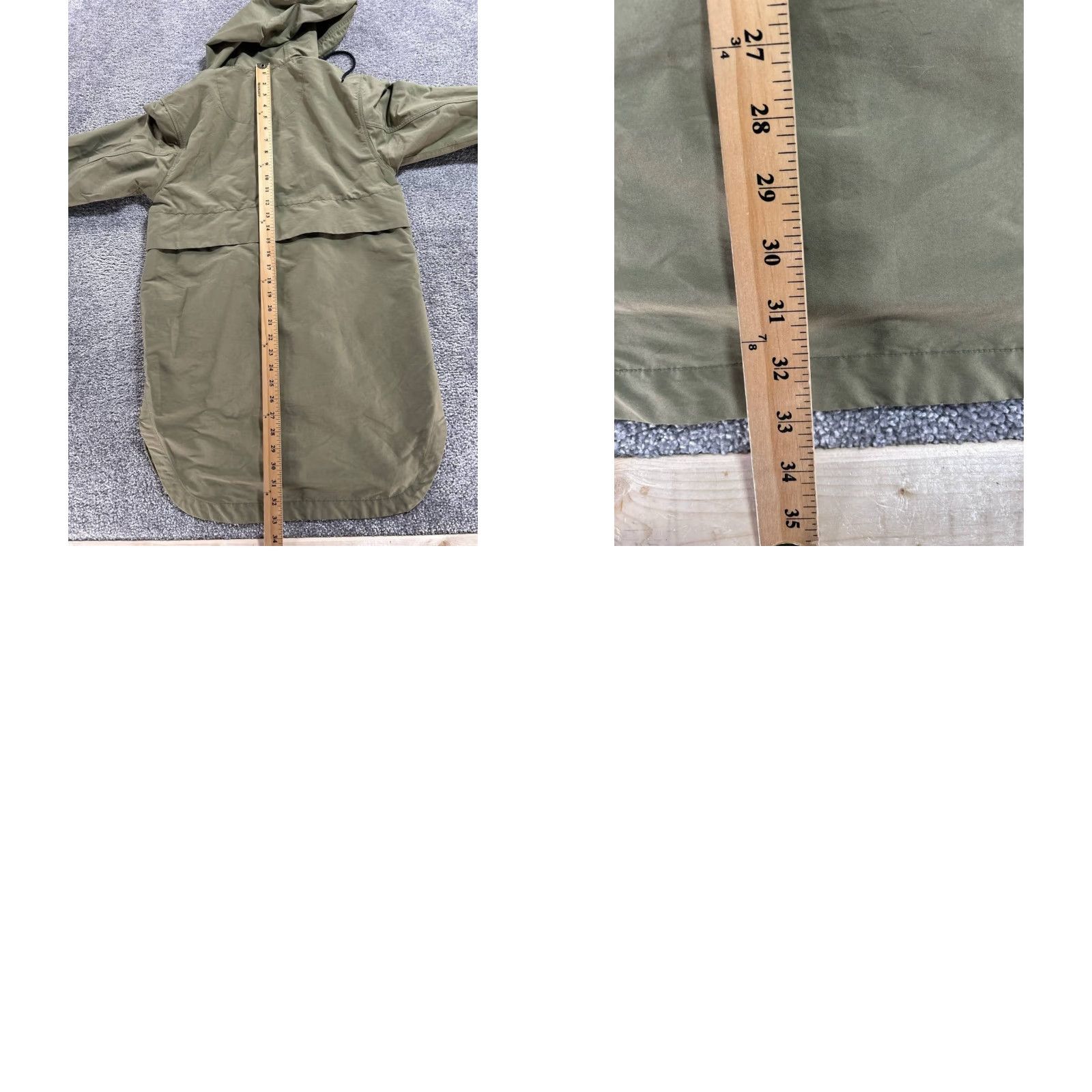 Everlane Everlane Jacket 2XS Green Full Zip Parka Long Sleeve Casual Travel Winter Fall Spring Womens Size XXS / US 00 / IT 34 - 8 Thumbnail