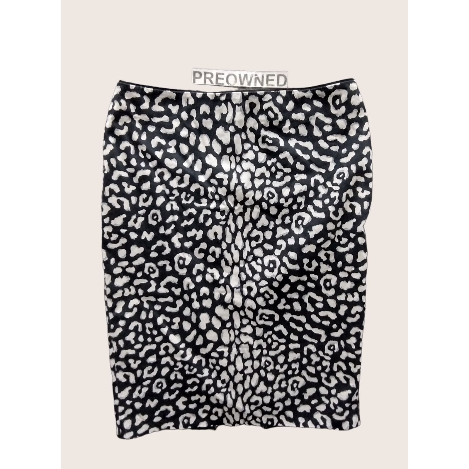 White House Black Market VINTAGE White House Black Market Pencil Skirt Women Knee Length Black White Leopard Size 4 XS-XS? Size 27" / US 4 / IT 40 - 1 Thumbnail