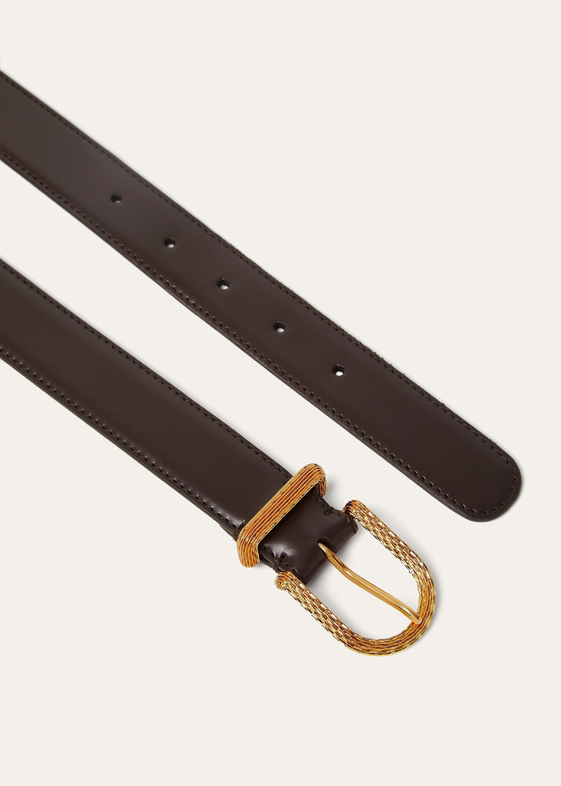 Loro Piana os11x0426 FAR1508 Size: OS / Inlay Belt Pecora Nera/Sun Gold Size ONE SIZE - 2 Thumbnail