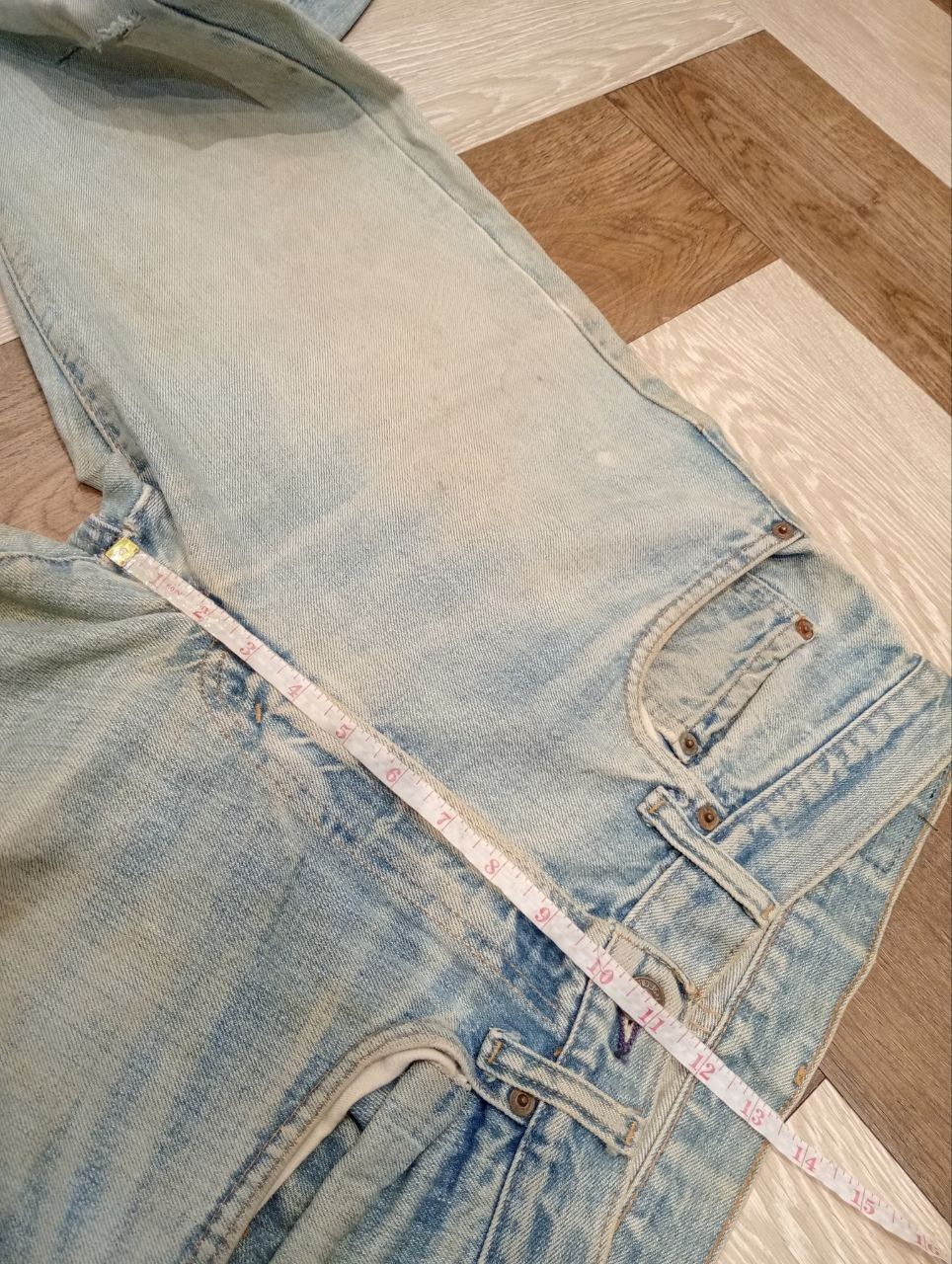 Levi's LEVI'S VINTAGE 505-0217 TOP BUTTON #8 DISTRESSED DENIM PANTS Size US 32 / EU 48 - 17 Thumbnail