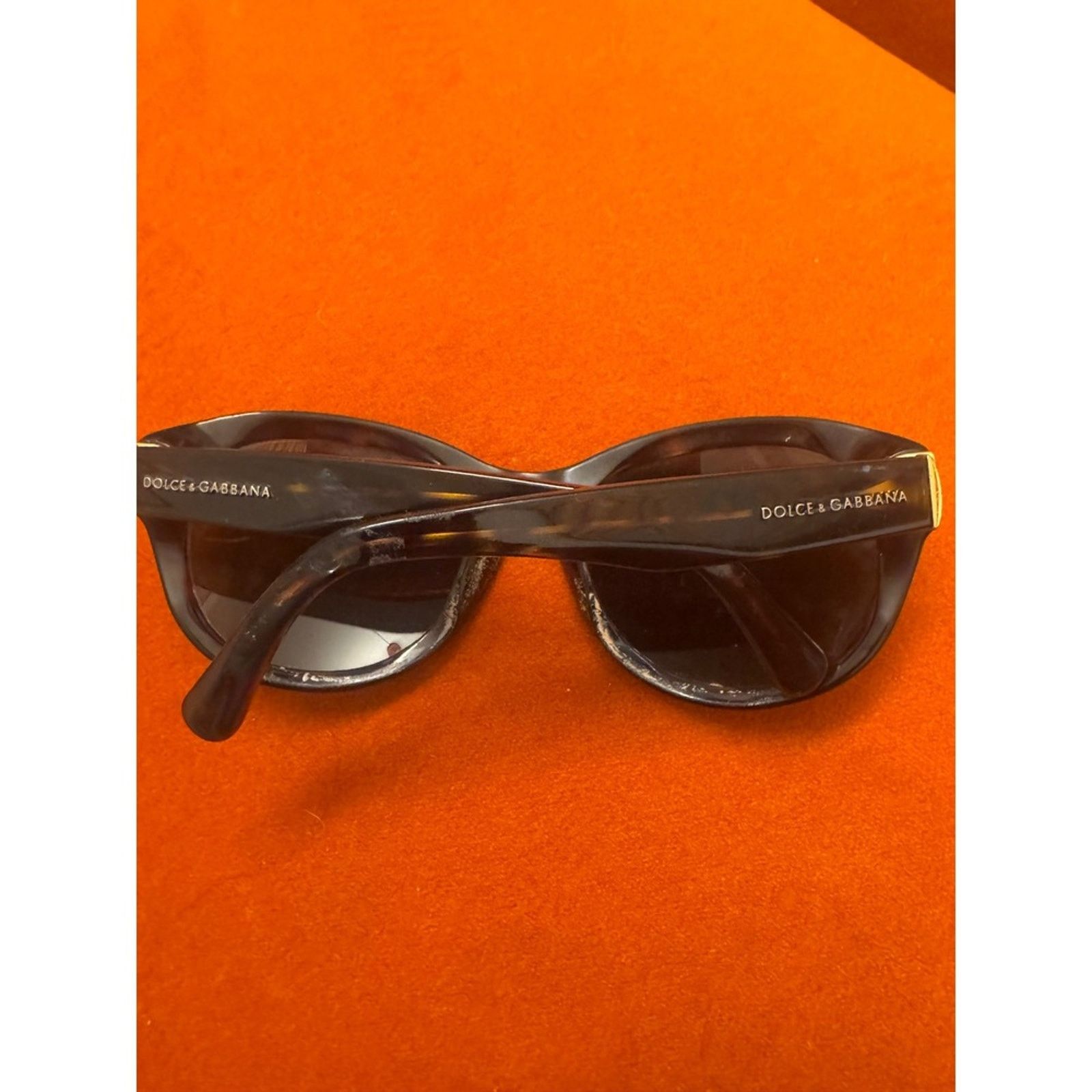 Dolce & Gabbana D&G 6052 Wraparound Sunglasses Brown Tortoise Y2K Italy 135 Size ONE SIZE - 2 Thumbnail
