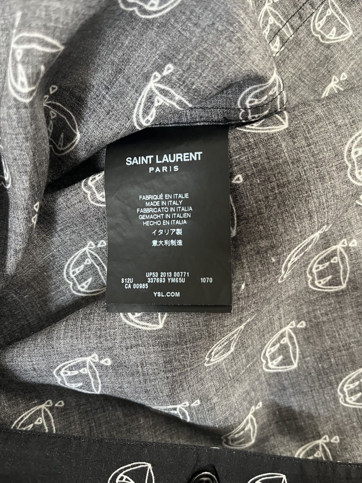 Saint Laurent Paris Shirt – Hedi Slimane Era – Sz 38