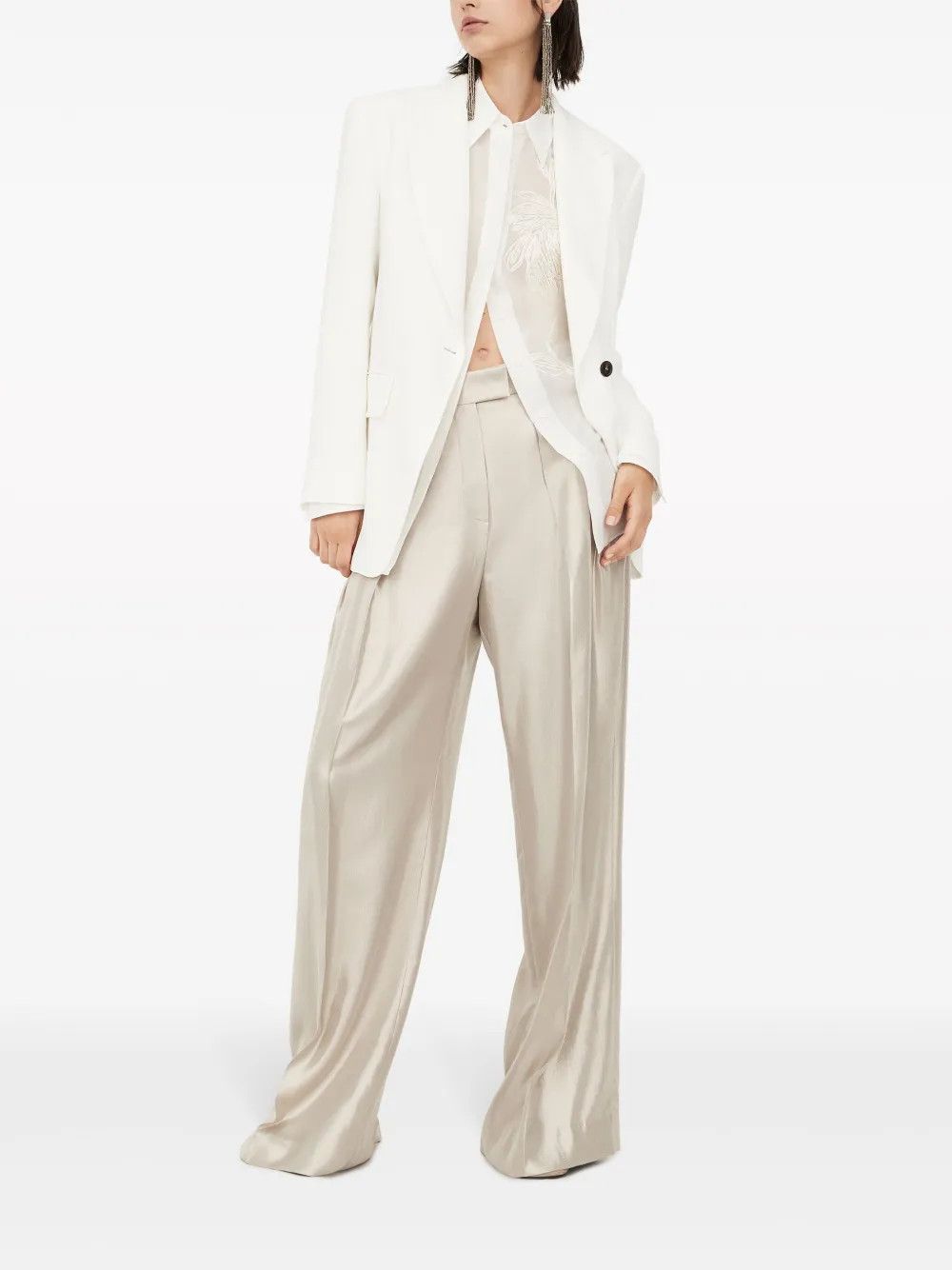 Brunello Cucinelli o1w1db10825 Pant in Open Beige Size 28" / US 6 / IT 42 - 4 Thumbnail