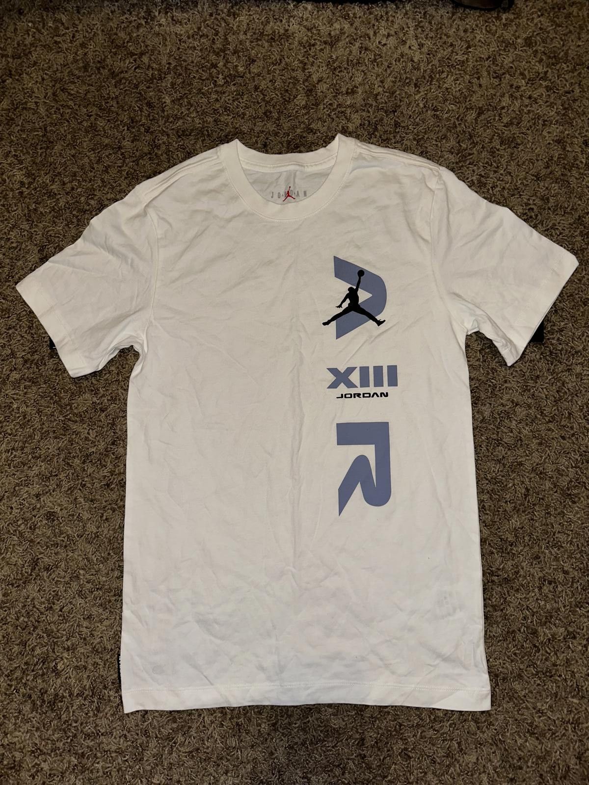 Designer Air Jordan Legacy AJ13 Graphic White T-Shirt Size US XS / EU 42 / 0 - 1 Thumbnail