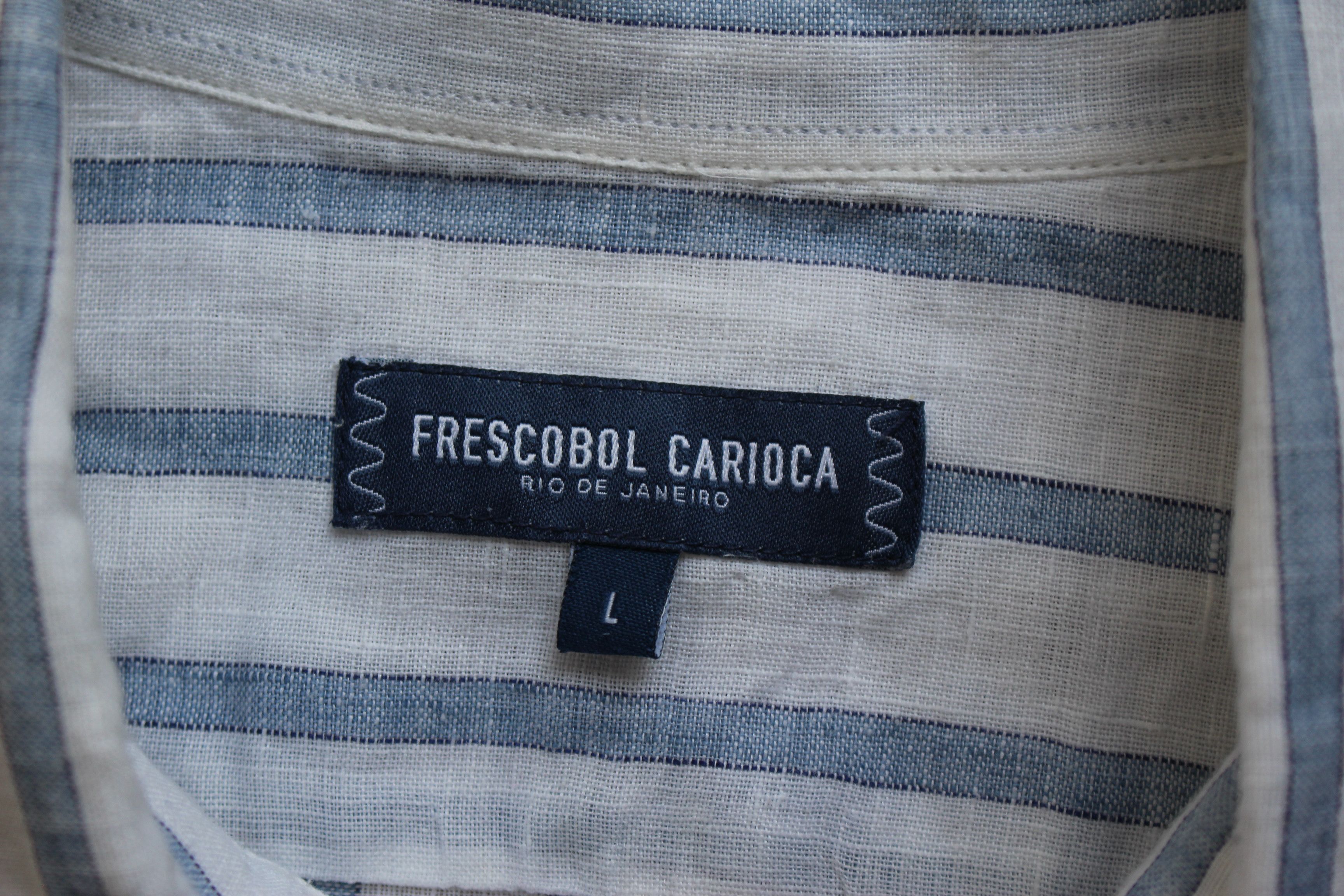 Frescobol Carioca Striped linen shirt Size US L / EU 52-54 / 3 - 3 Thumbnail