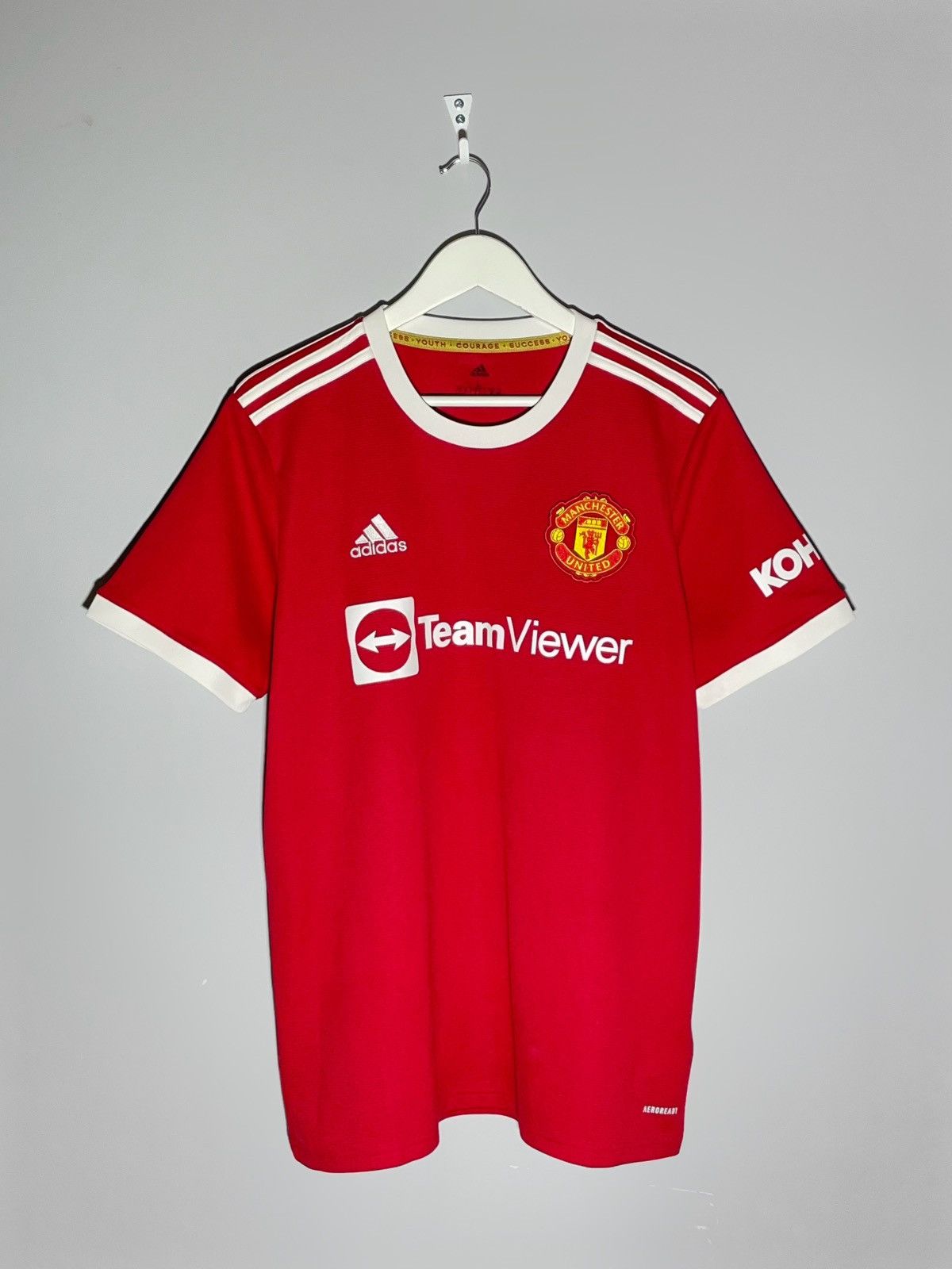 Adidas #7 Ronaldo Manchester United 2021/22 Adidas Football Shirt Size US L / EU 52-54 / 3 - 2 Thumbnail