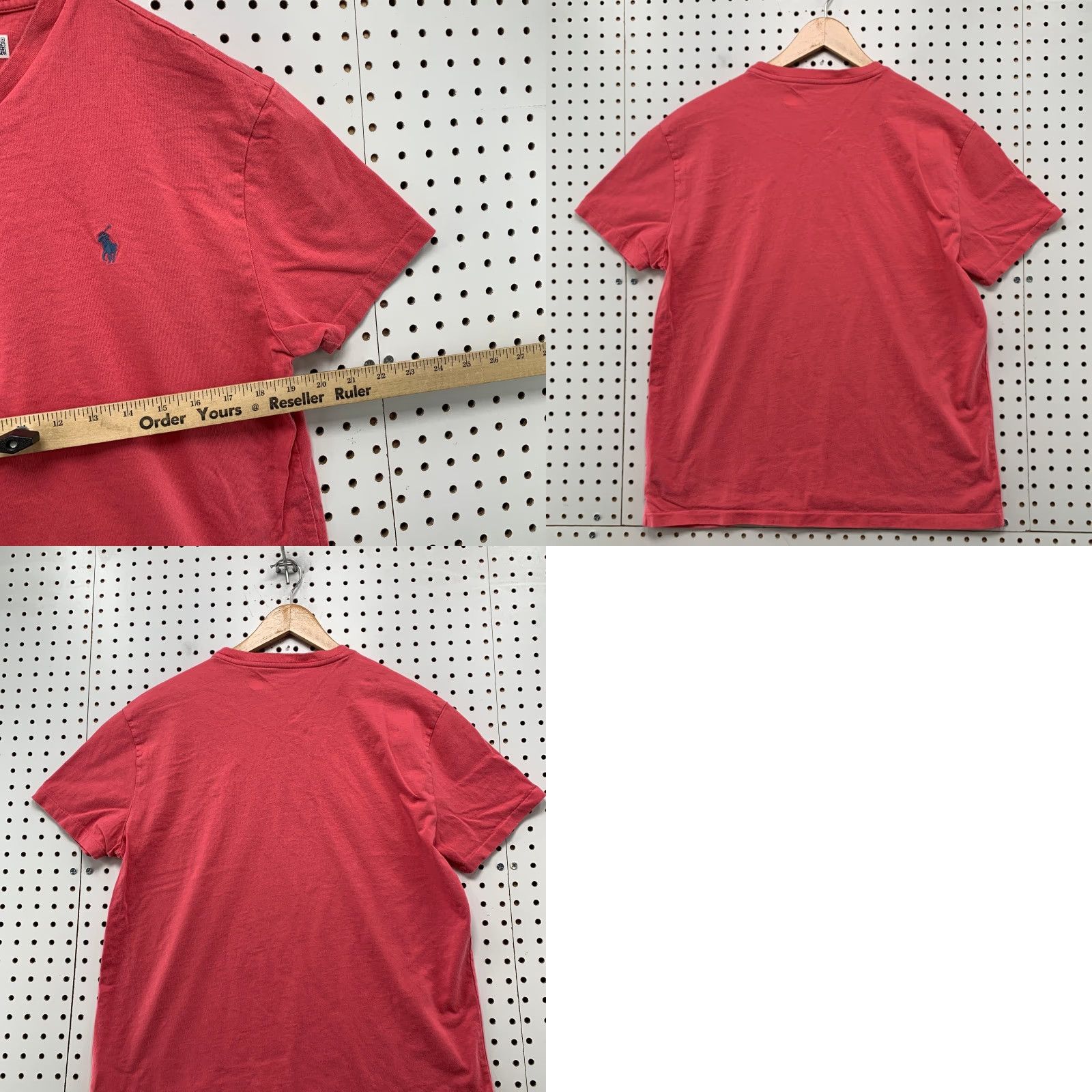 Polo Ralph Lauren VINTAGE Polo Ralph Lauren Shirt Mens XL Faded Red Classic Fit V Neck Preppy Size US XL / EU 56 / 4 - 8 Thumbnail