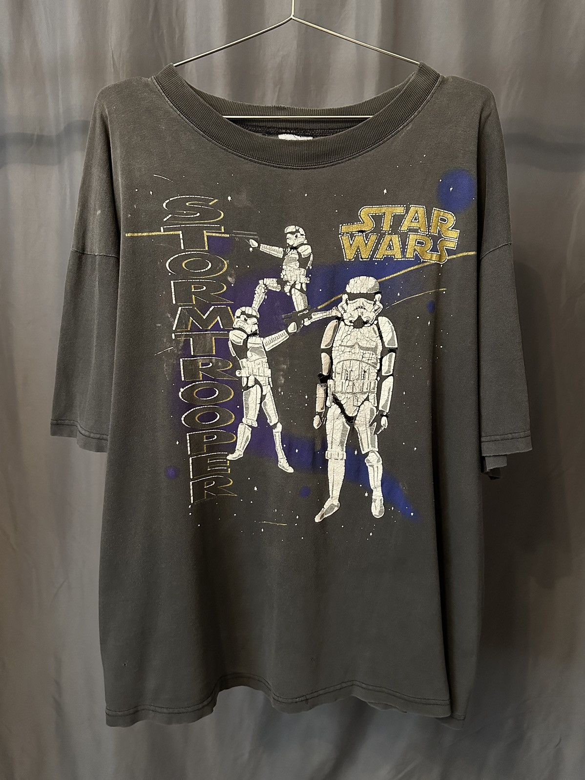 Vintage 1995 Star Wars Stormtrooper T-Shirt Thrashed