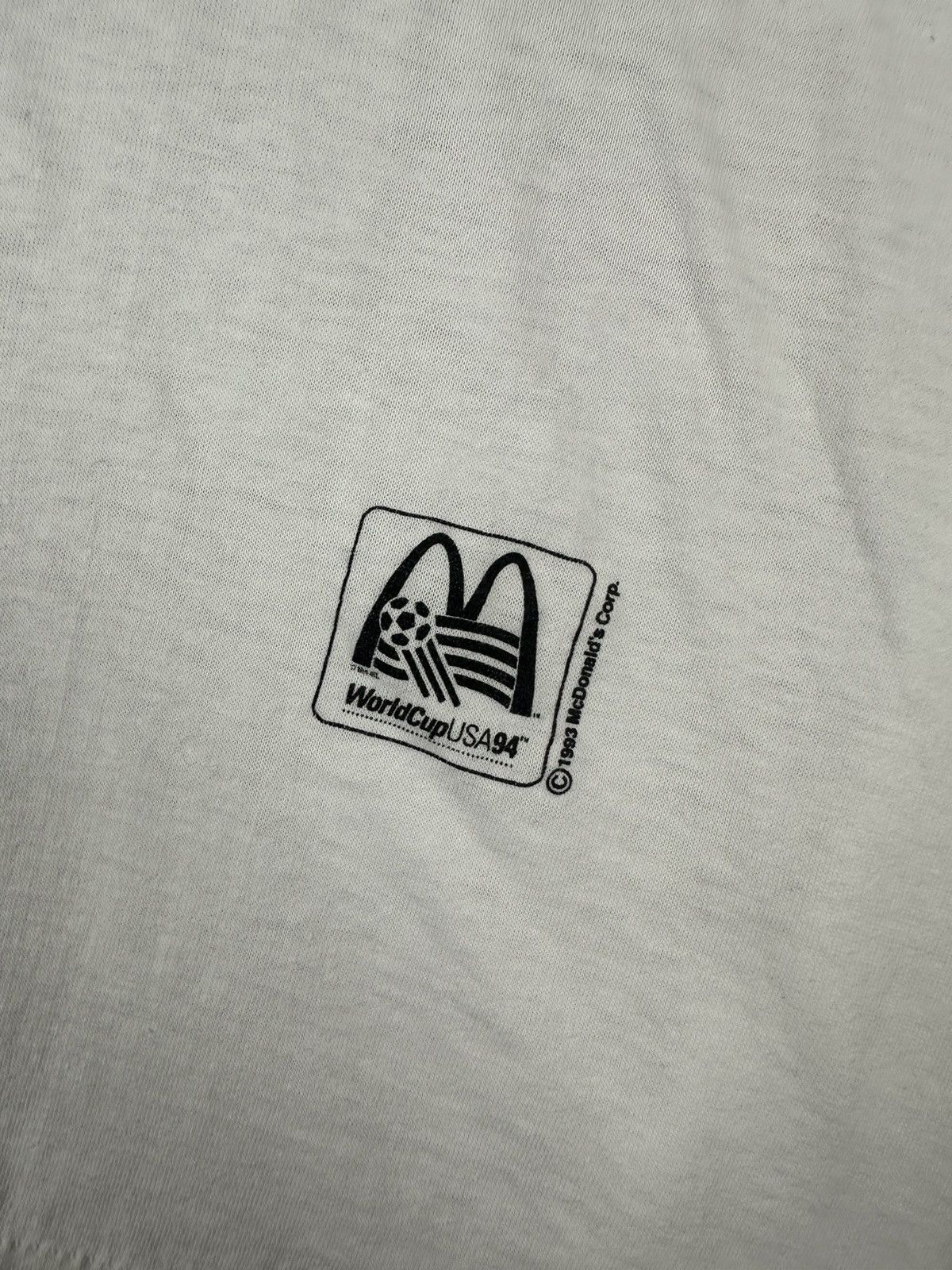 Other Vintage Retro 1993/94 Squad World Cup USA McDonalds T-Shirt Size US XL / EU 56 / 4 - 6 Thumbnail