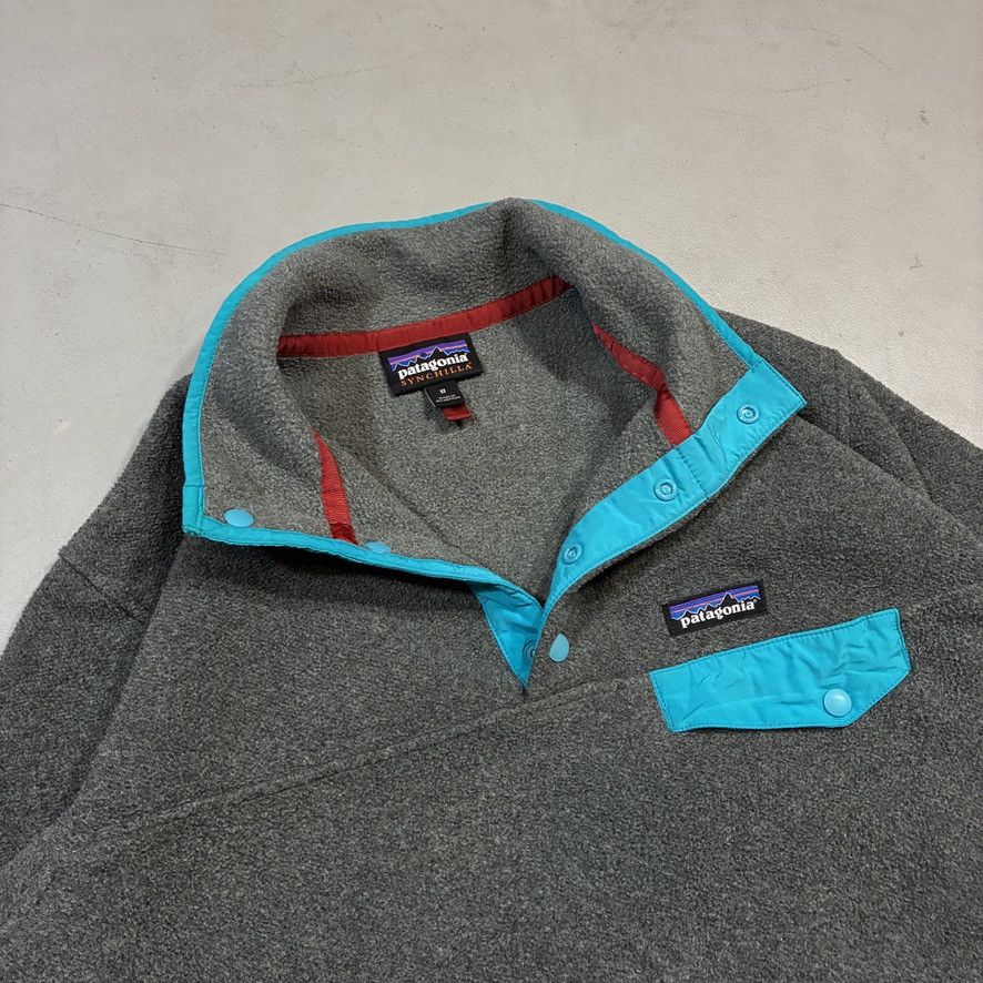Patagonia Patagonia Synchilla Snap-T Gray/Teal Fleece Size US M / EU 48-50 / 2 - 2 Thumbnail