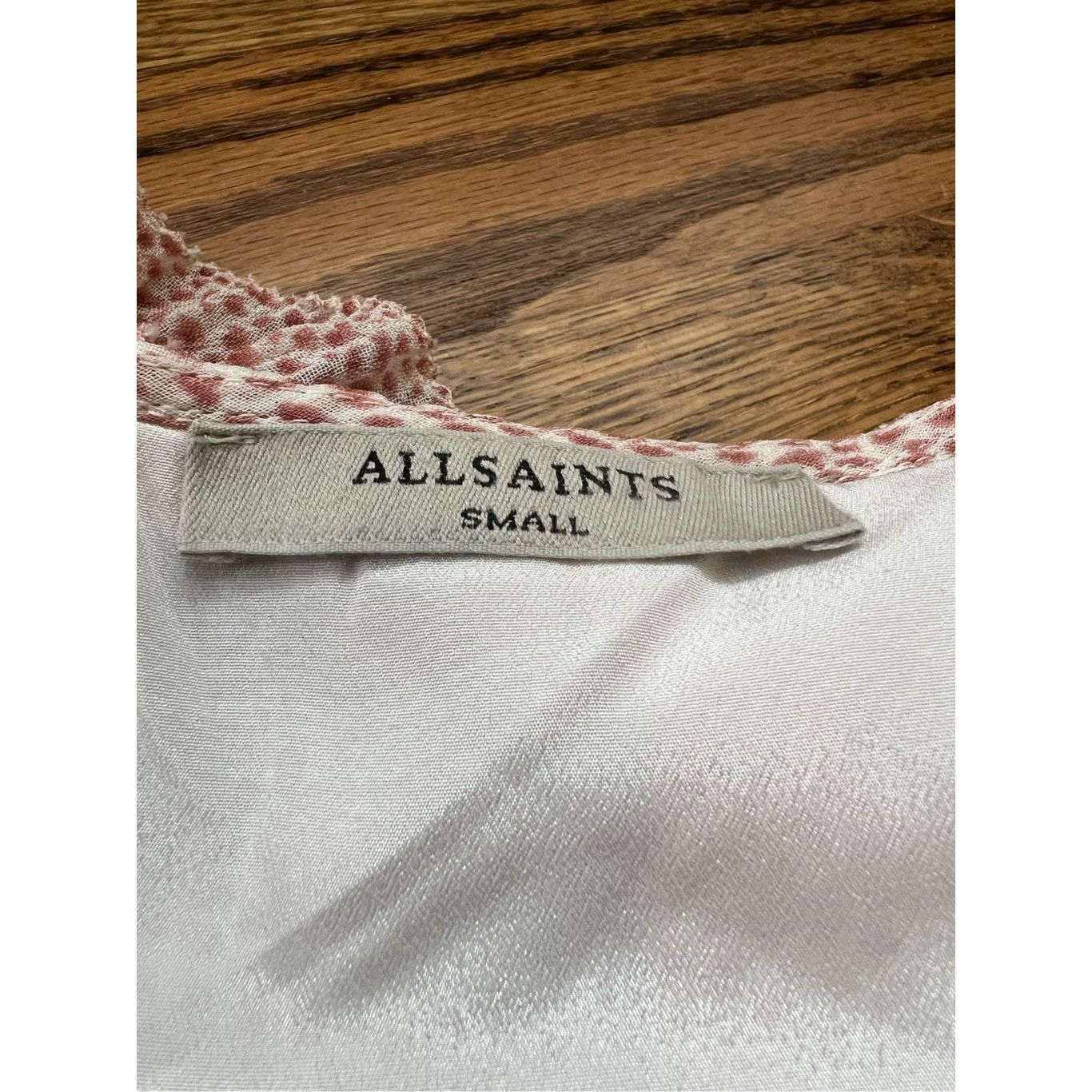 Allsaints AllSaints Pink Priya Leox Wrap Dress sz S Size S / US 4 / IT 40 - 4 Thumbnail