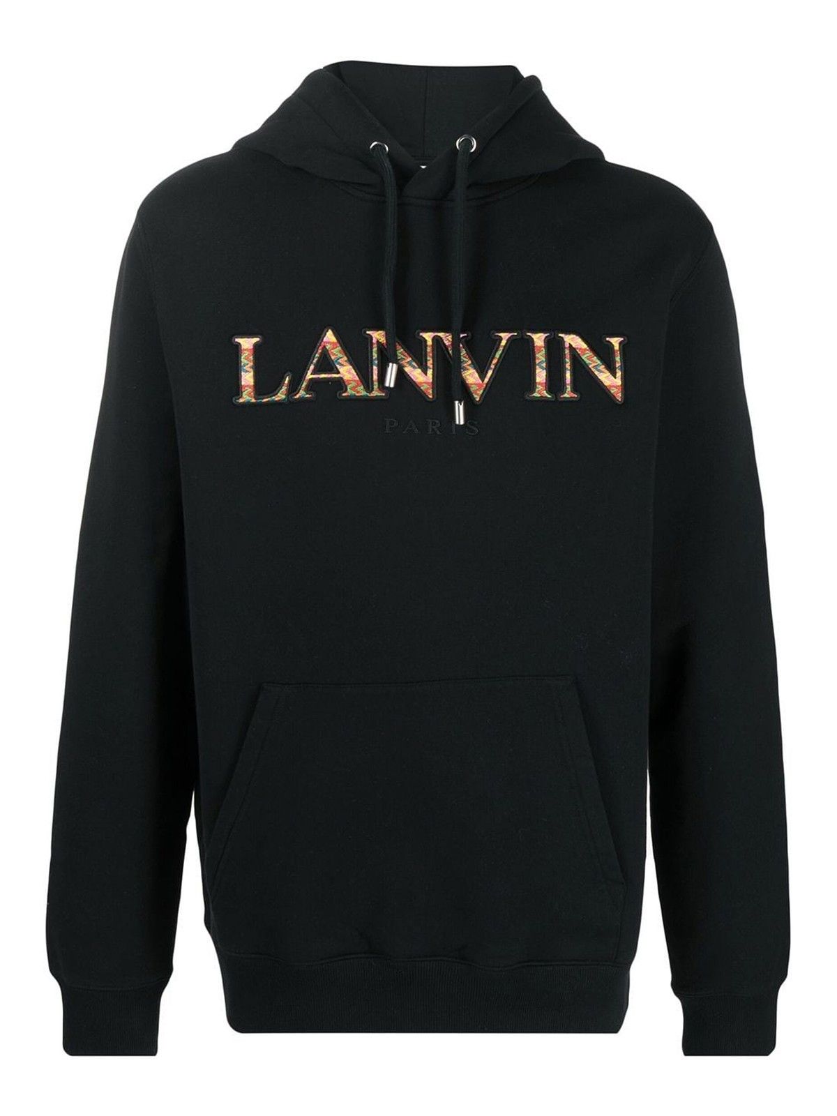 Lanvin o1w1db10924 Cotton Sweatshirt Hoodie in Black Size US XL / EU 56 / 4 - 1 Thumbnail