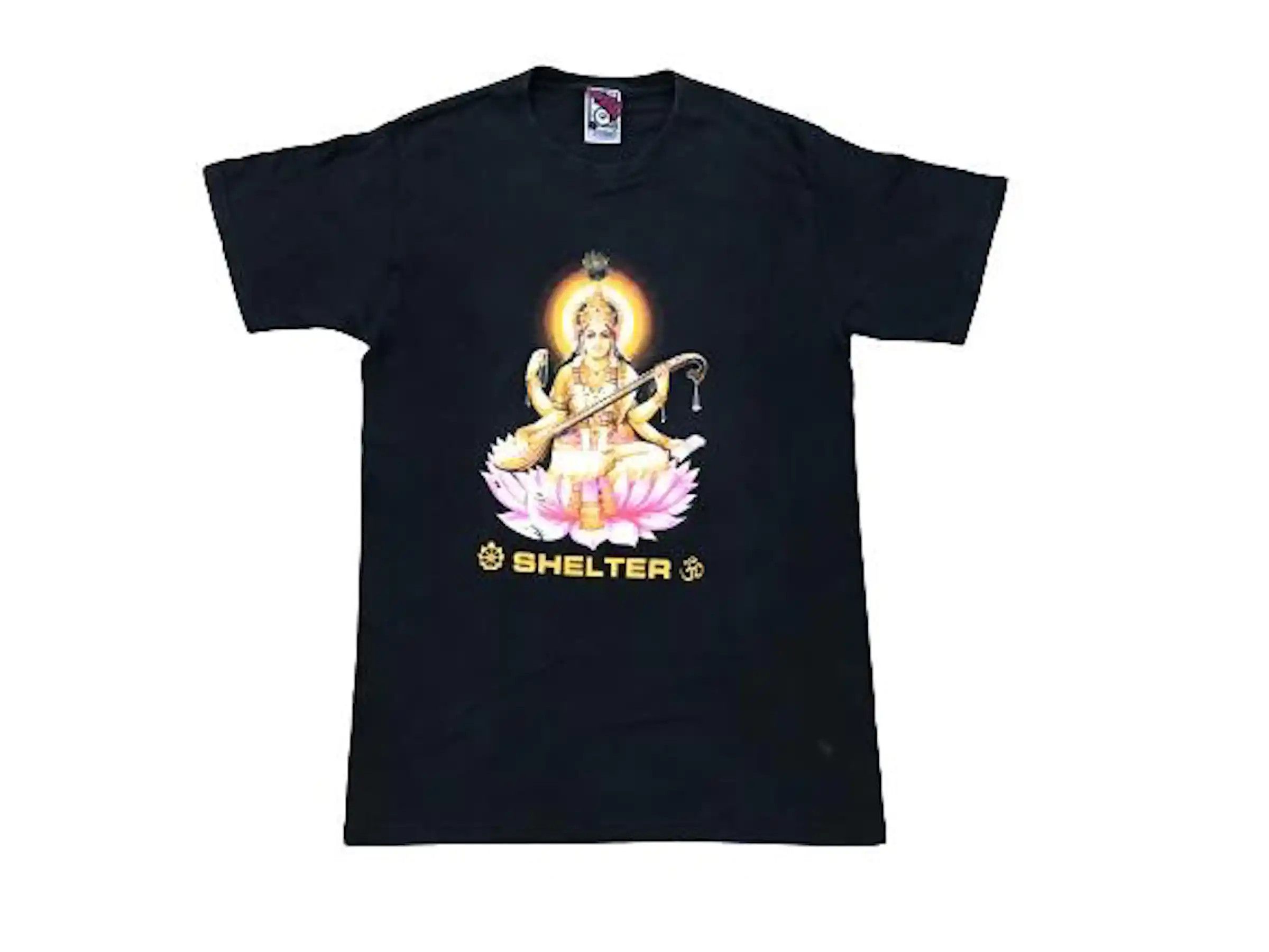 image of Band Tees x Rock Band Vintage Shelter Sarasvati Nyhc Band Tshirts in Black Ex, Men's (Size Small)
