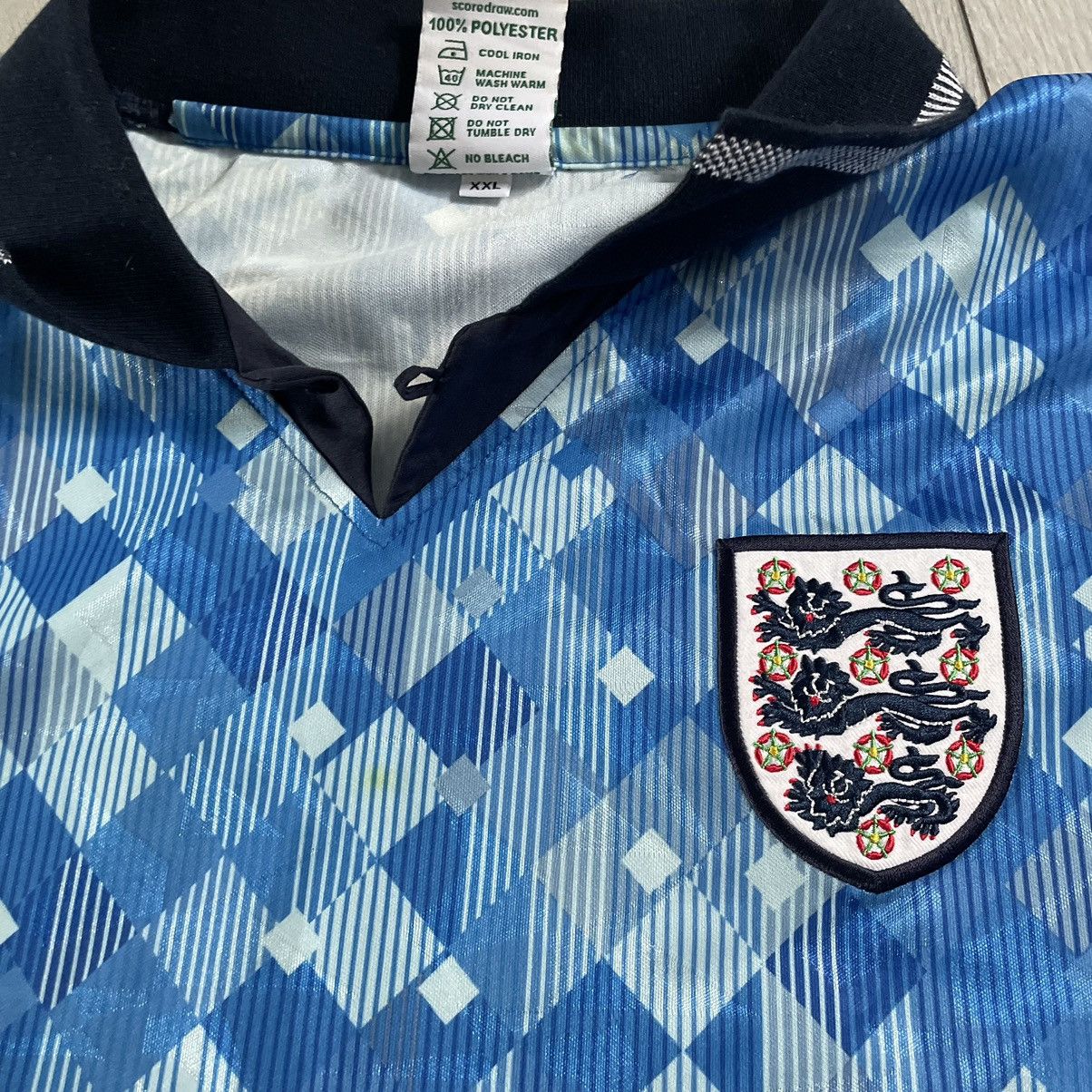 Vintage ENGLAND Vintage 1990 - 1992 Third Soccer Jersey navy XXL TEE Size US XXL / EU 58 / 5 - 2 Thumbnail