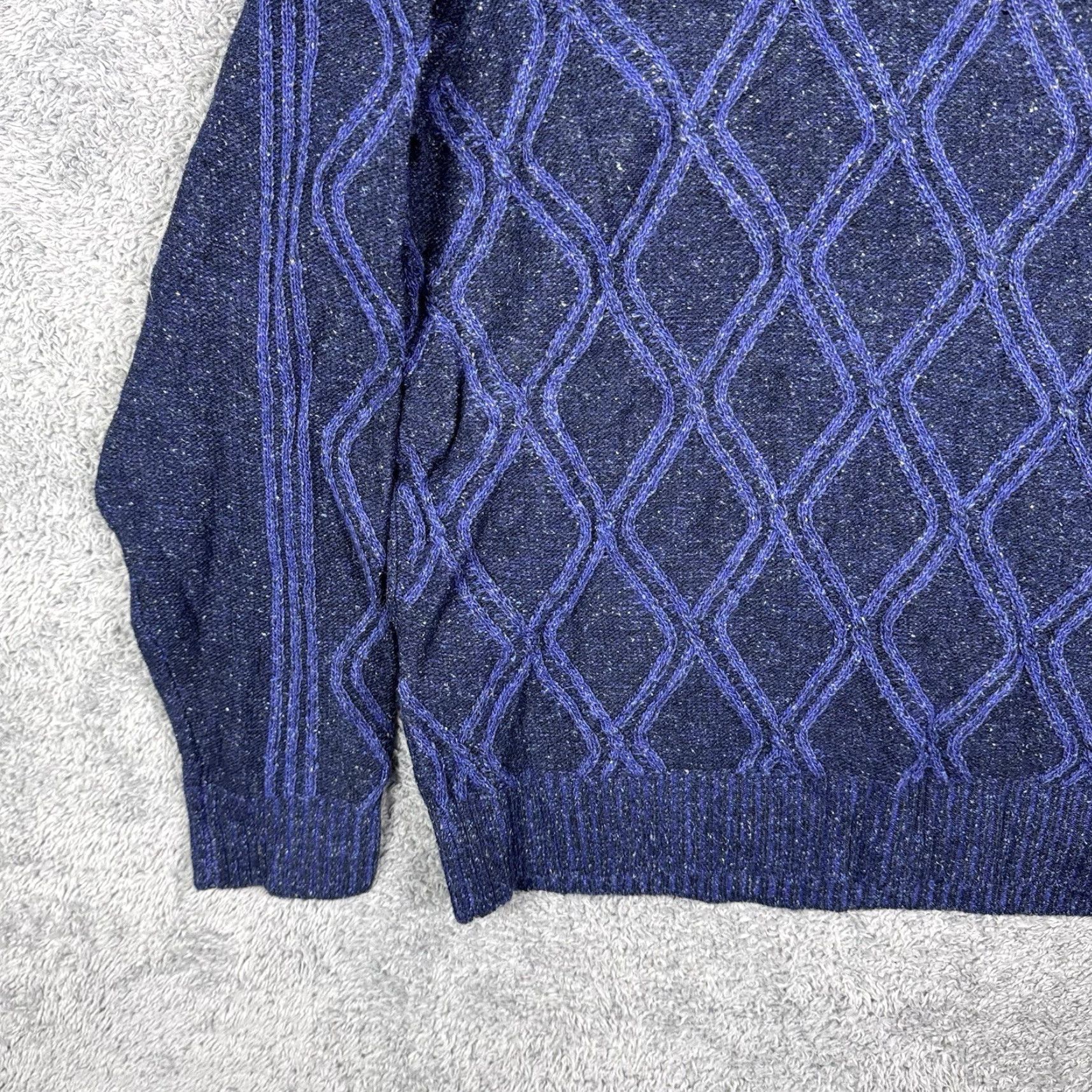 Tommy Bahama Tommy Bahama Sweater Mens S Diamond Drive Shawl Knit Pullover Wool Geometric Size US S / EU 44-46 / 1 - 2 Thumbnail
