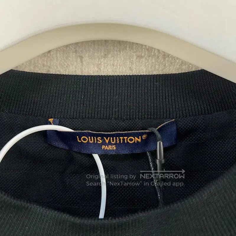 Louis Vuitton Louis Vuitton Black Cotton Logo T. Size US L / EU 52-54 / 3 - 4 Thumbnail
