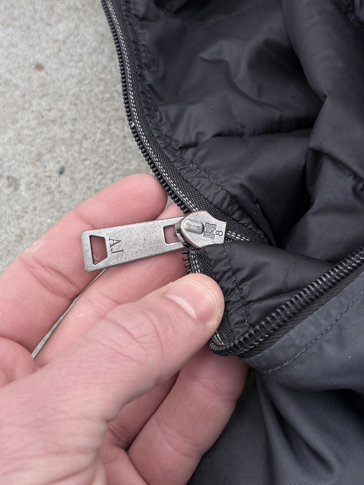 Armani × Vintage Vintage RARE Armani Y2K streetwear avantgarde luxury bomber Size US M / EU 48-50 / 2 - 14 Thumbnail