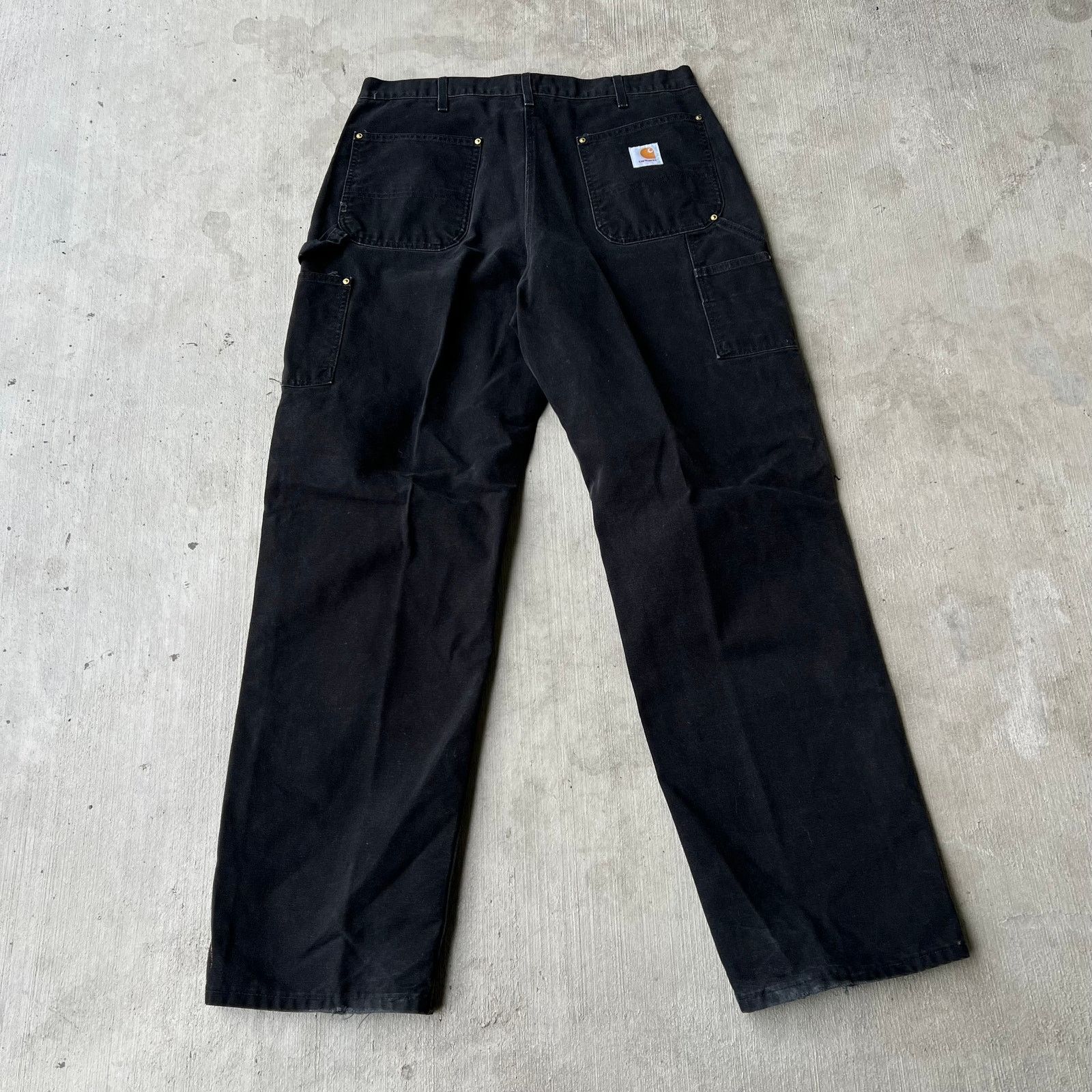 Carhartt × Vintage Carhartt black double knee work wear carpenter pants Size US 35 - 5 Thumbnail