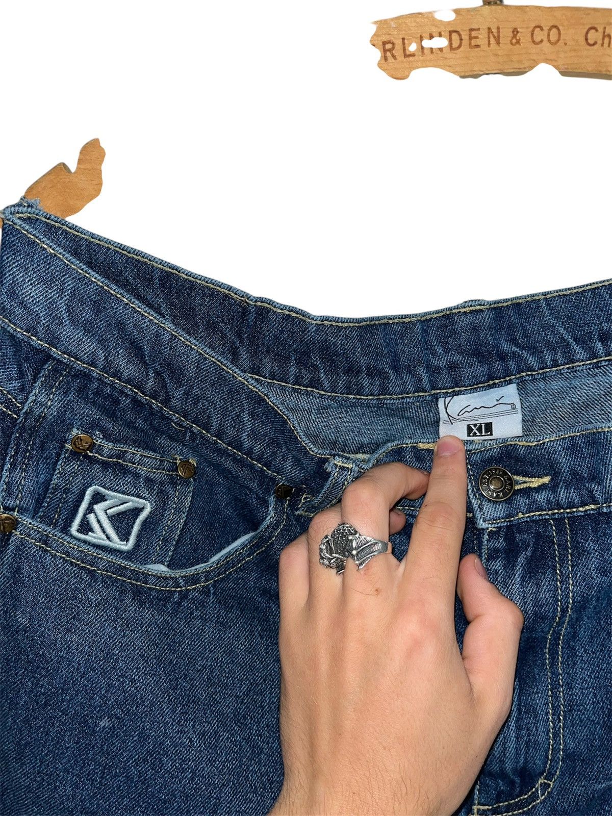 Karl Kani Vintage Karl Kani Denim Carpenter JeansBaggyFit90sStreetwear Size US 40 / EU 56 - 3 Thumbnail
