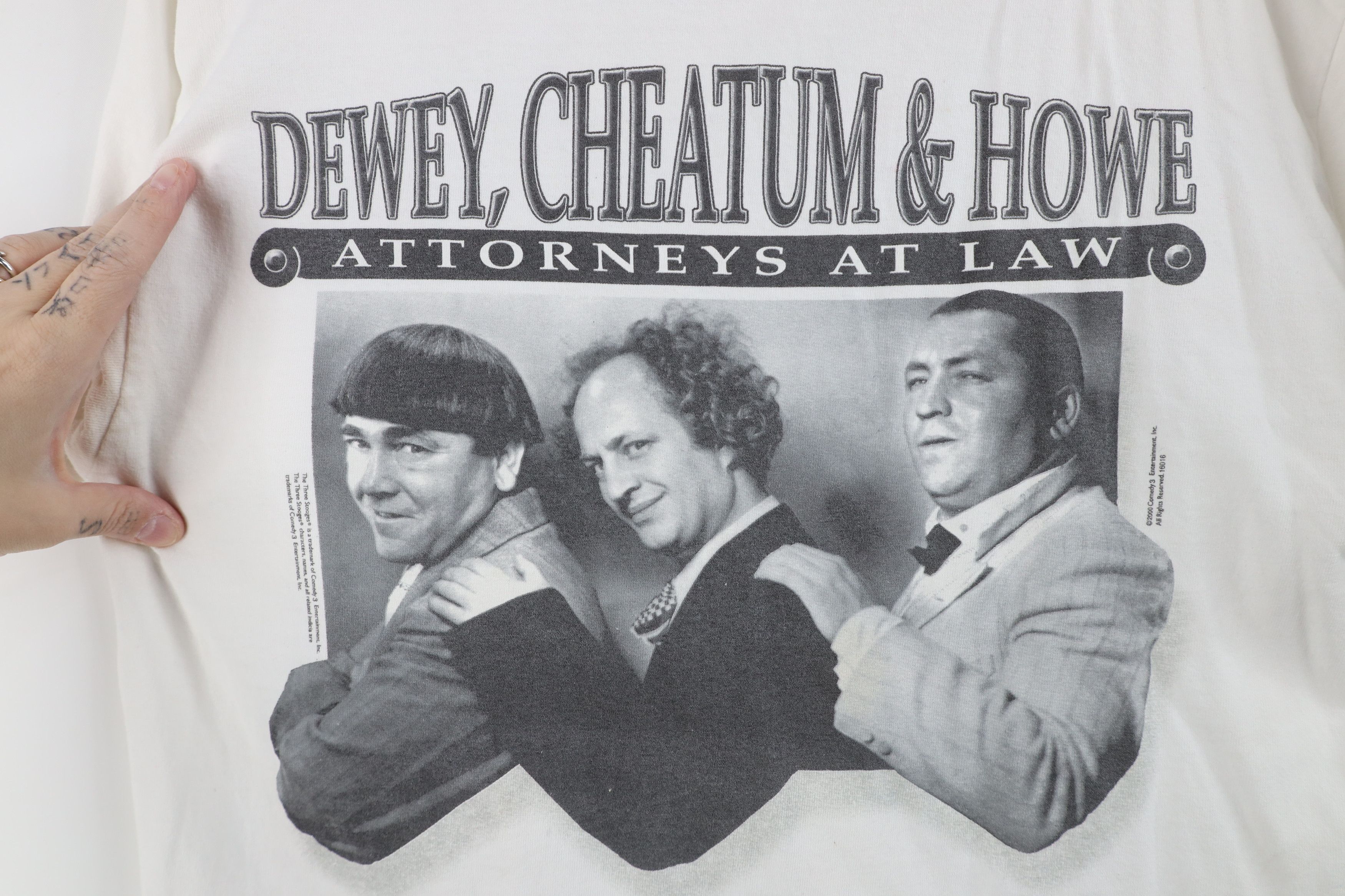 Vintage Vintage Y2K 2000 The Three Stooges Attorneys At Law T-Shirt Size US M / EU 48-50 / 2 - 7 Thumbnail