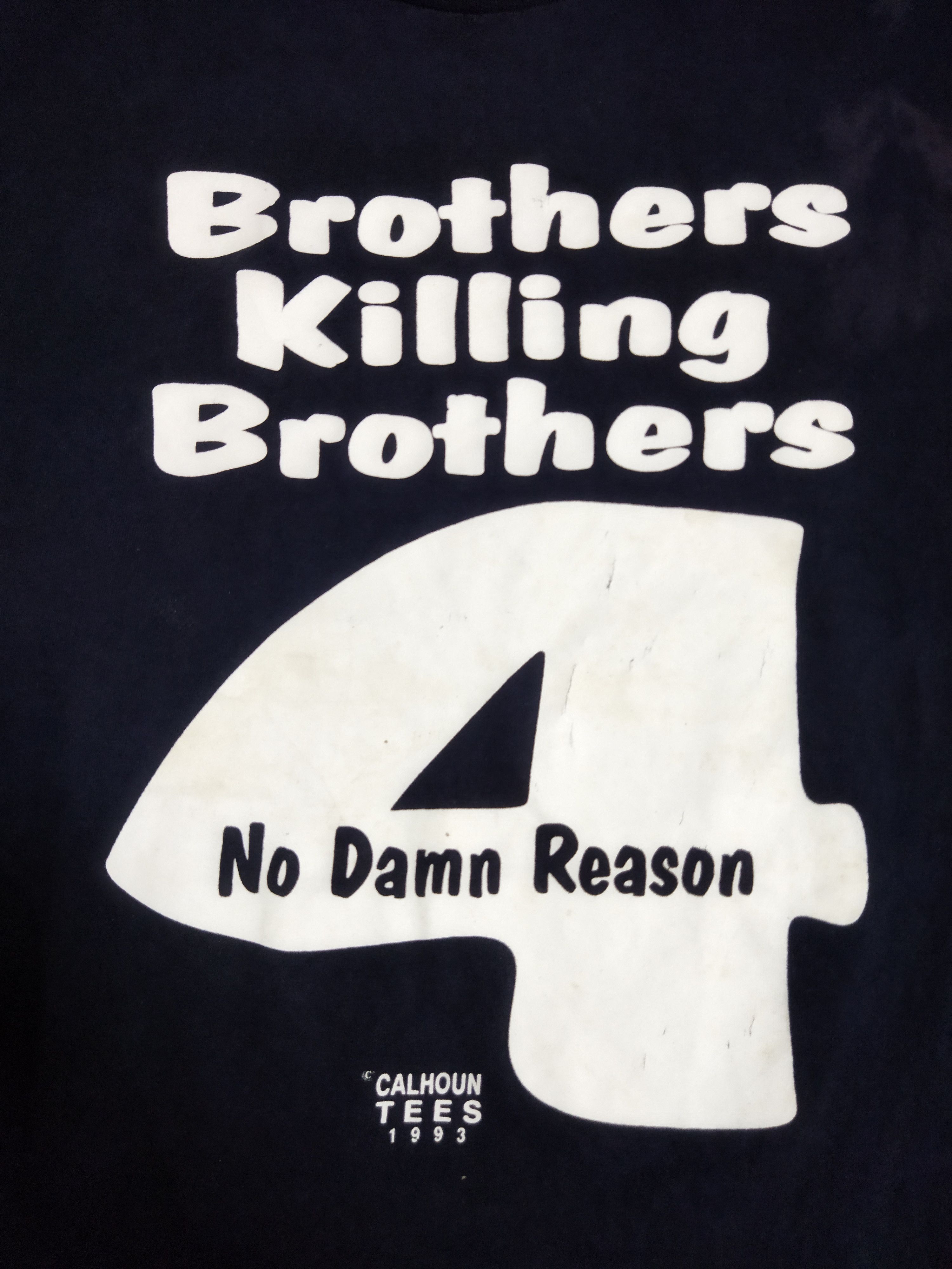 Rap Tees × Vintage Vintage 1993 Brothers Killing Brothers Rap Tee Size US XL / EU 56 / 4 - 3 Thumbnail