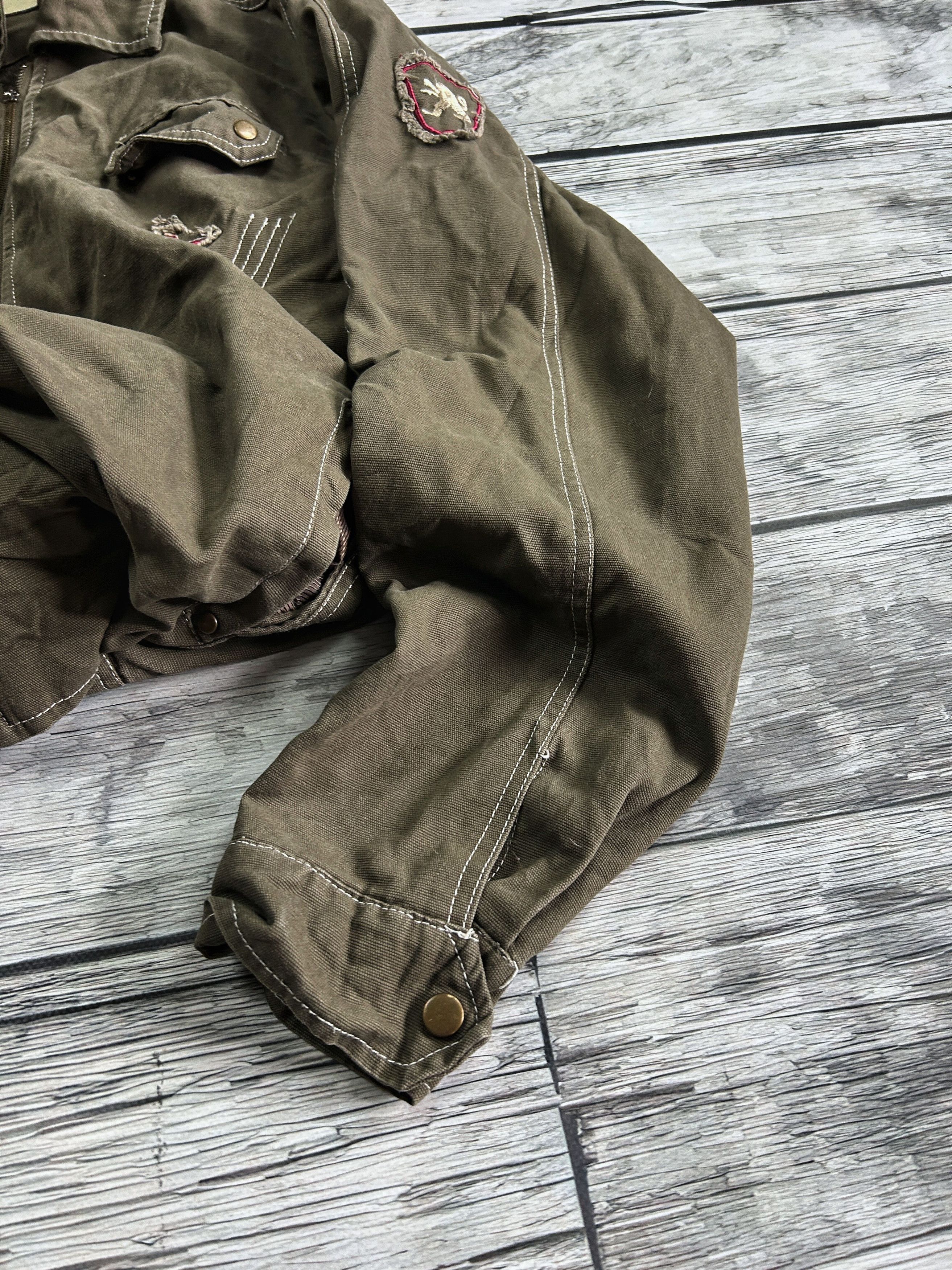 Japanese Brand × Vintage Vintage Rick Owens Balenciaga Style Denim Cargo Jacket 90s Size US XL / EU 56 / 4 - 5 Thumbnail