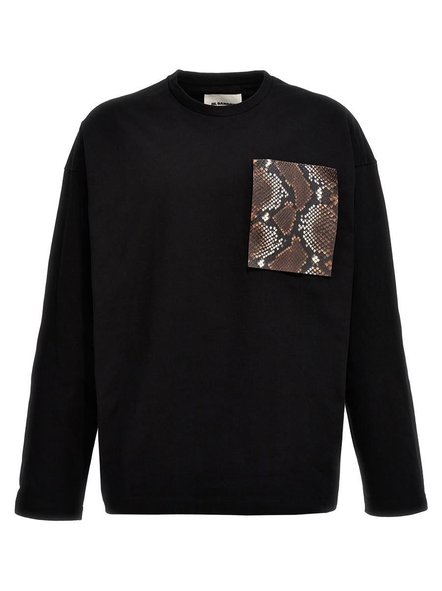 Jil Sander o1mt1gz0625 Long Sleeve T-Shirt in Black Size US S / EU 44-46 / 1 - 1 Thumbnail