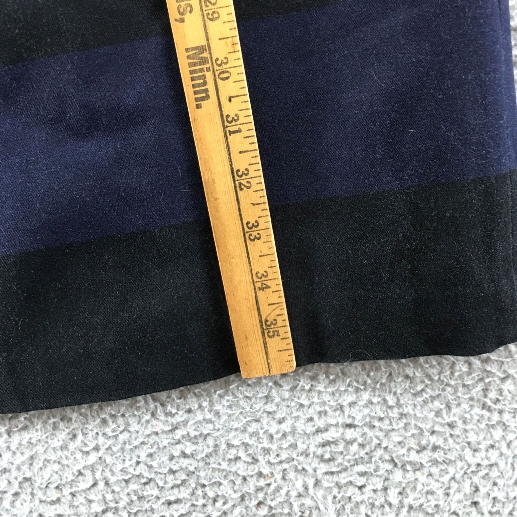 Banana Republic Banana Republic Bodycon Dress Womens 10 Striped Sleeveless Casual Knee Length Multicolor Slit Dress Womens Size L / US 10 / IT 46 - 7 Thumbnail