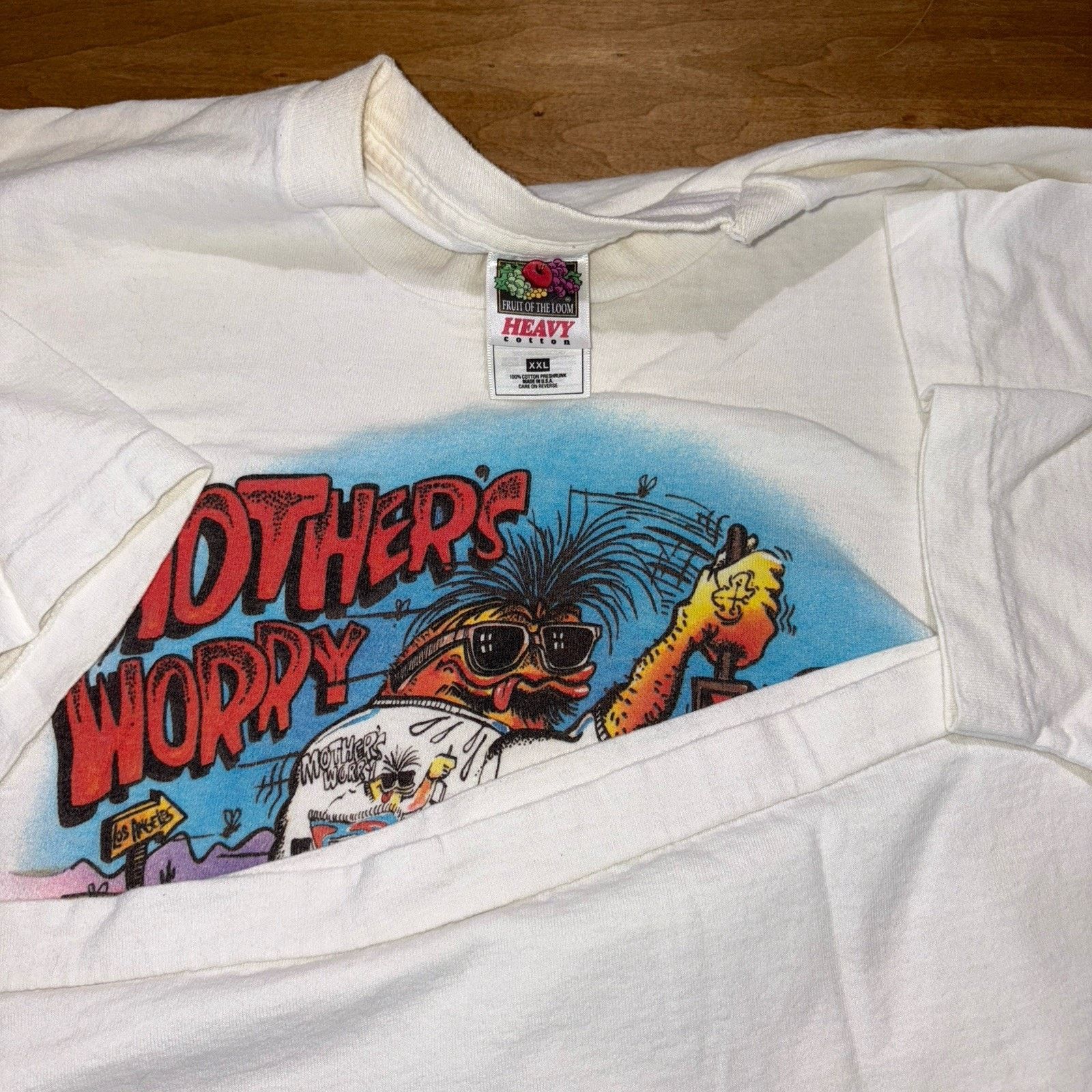 Vintage Vintage 90s Stanley Mouse Mothers Worry T-Shirt XXL RARE Size US XXL / EU 58 / 5 - 8 Thumbnail