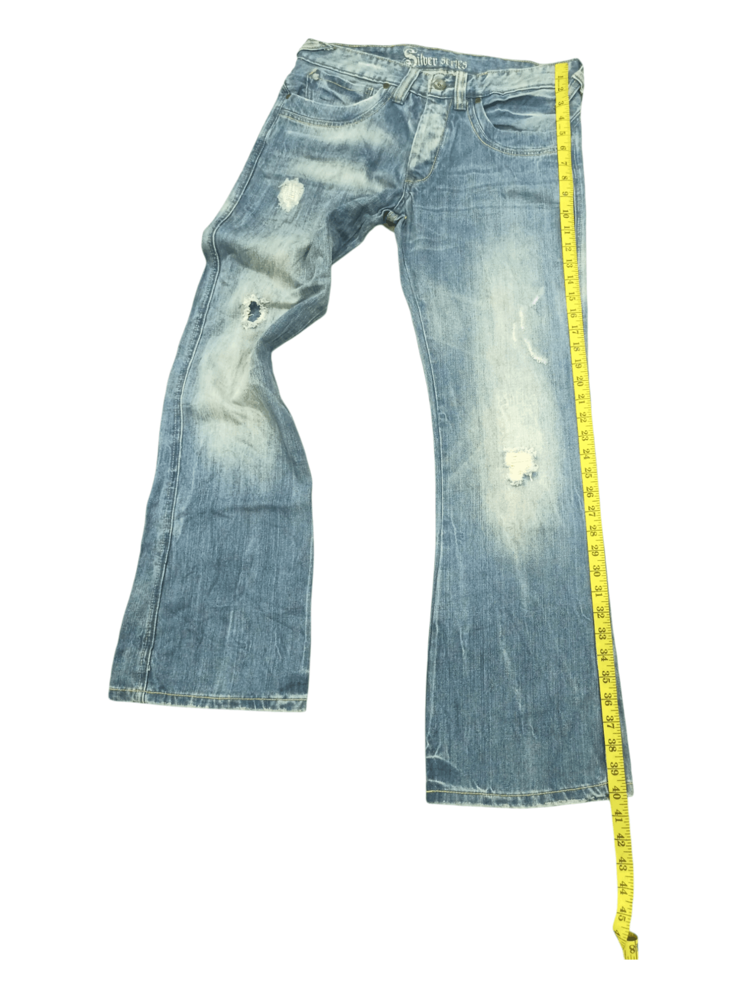 Silver Jeans Co. Vintage Silver Jeans Distressed Faded Flare Denim Size US 31 - 20 Thumbnail