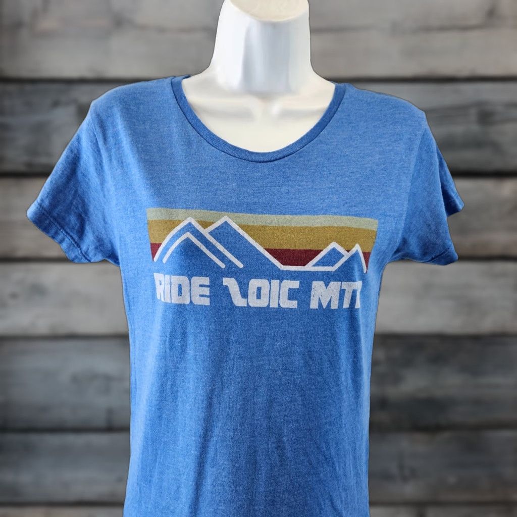Vintage Zoic Womens Tee S Blue Short Sleeve Cotton Blend T-Shirt Women Small Size Size 28" / US 6 / IT 42 - 1 Thumbnail