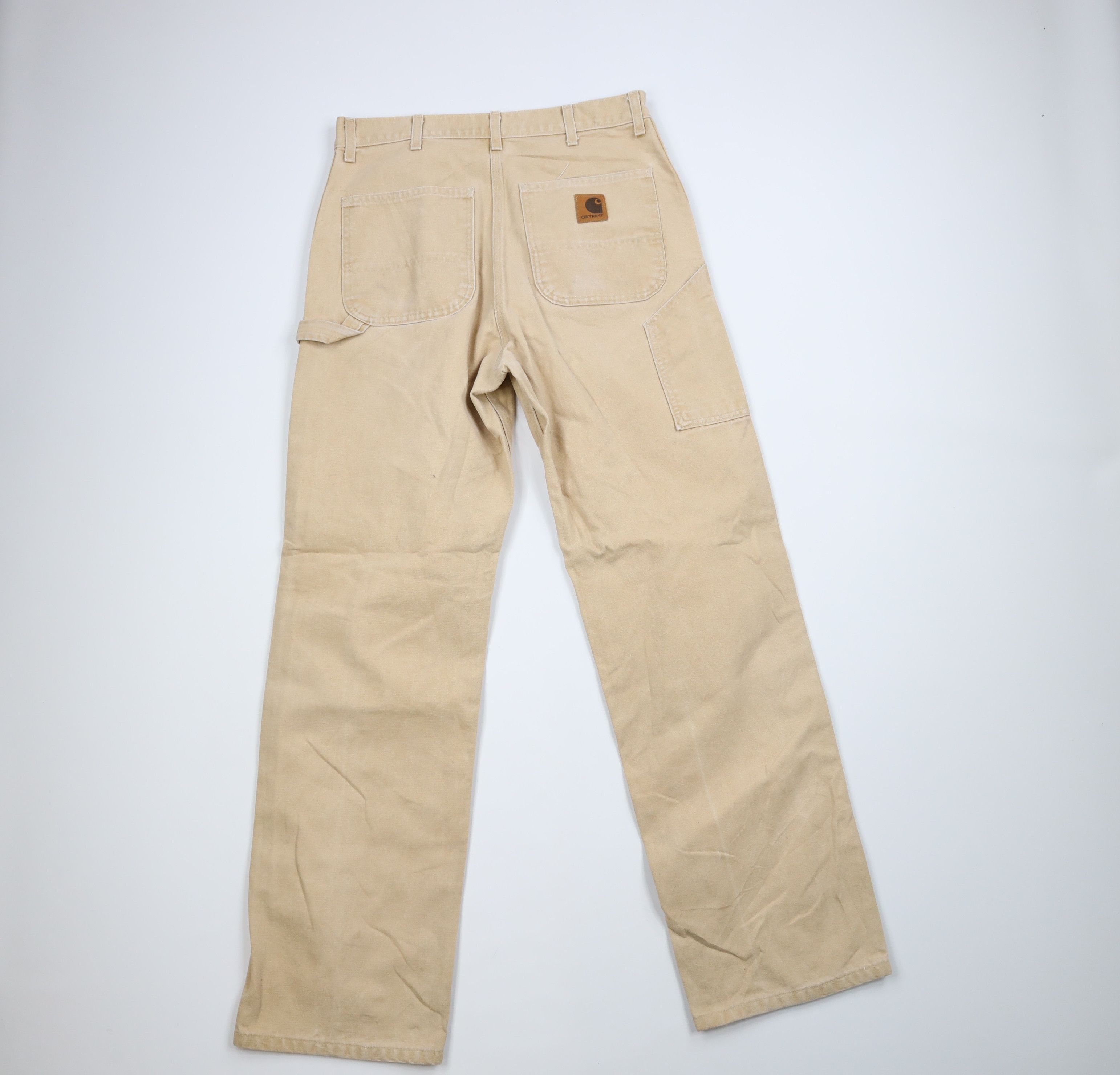 Carhartt × Vintage Vintage 90s Carhartt Out Wide Leg Canvas Pants Beige USA Size US 34 / EU 50 - 10 Thumbnail