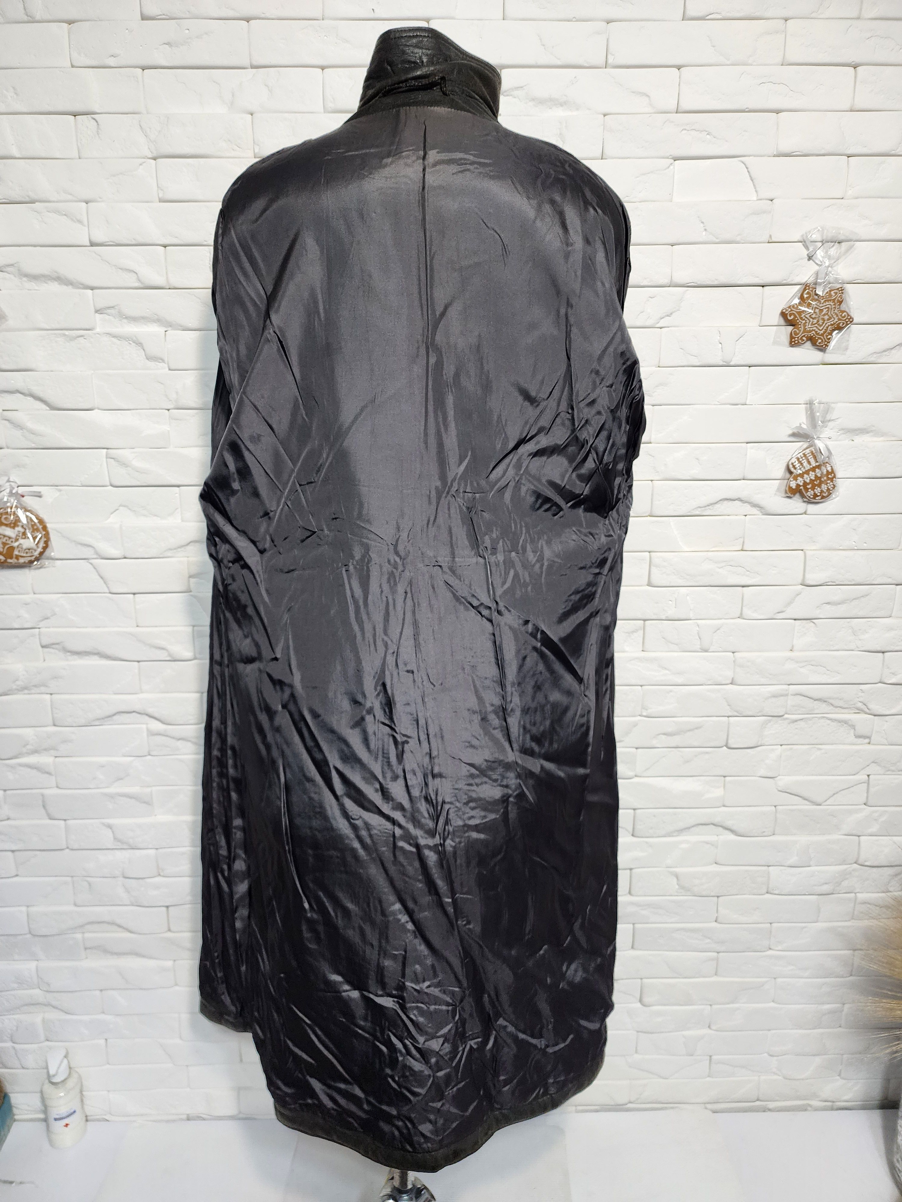 Uniqlo Brown Genuine Leather Men's Coat with Belt Size US L / EU 52-54 / 3 - 7 Thumbnail