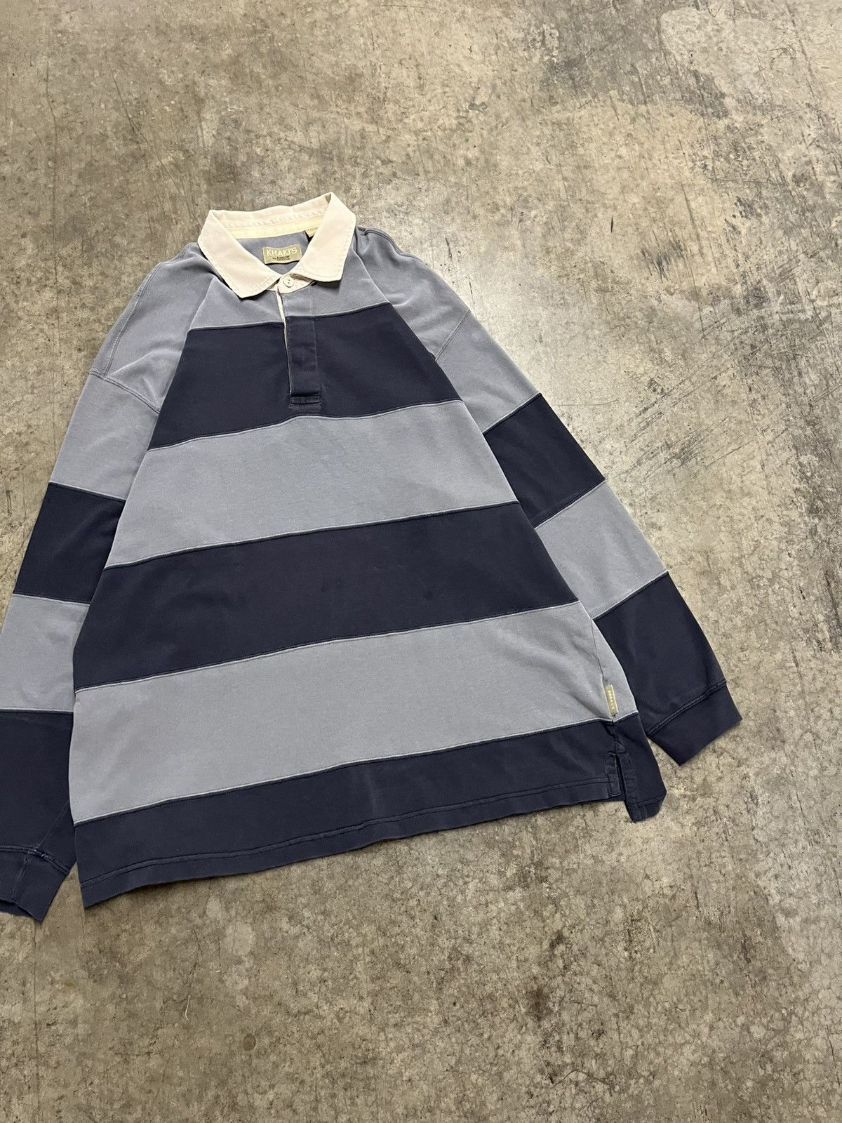 Polo Ralph Lauren × Vintage Rugby vintage stripped polo style longsleeve rare preppy Size US XL / EU 56 / 4 - 5 Thumbnail