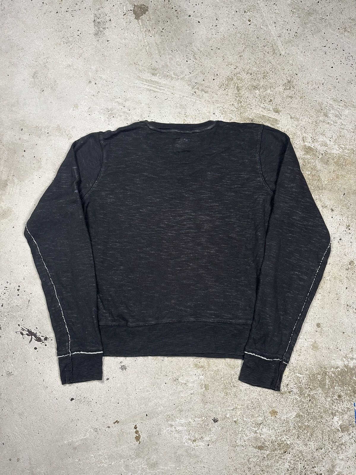 Diesel × Vintage Vintage Y2K Diesel V Neck Ice Black Sweater Knit Size US L / EU 52-54 / 3 - 2 Thumbnail