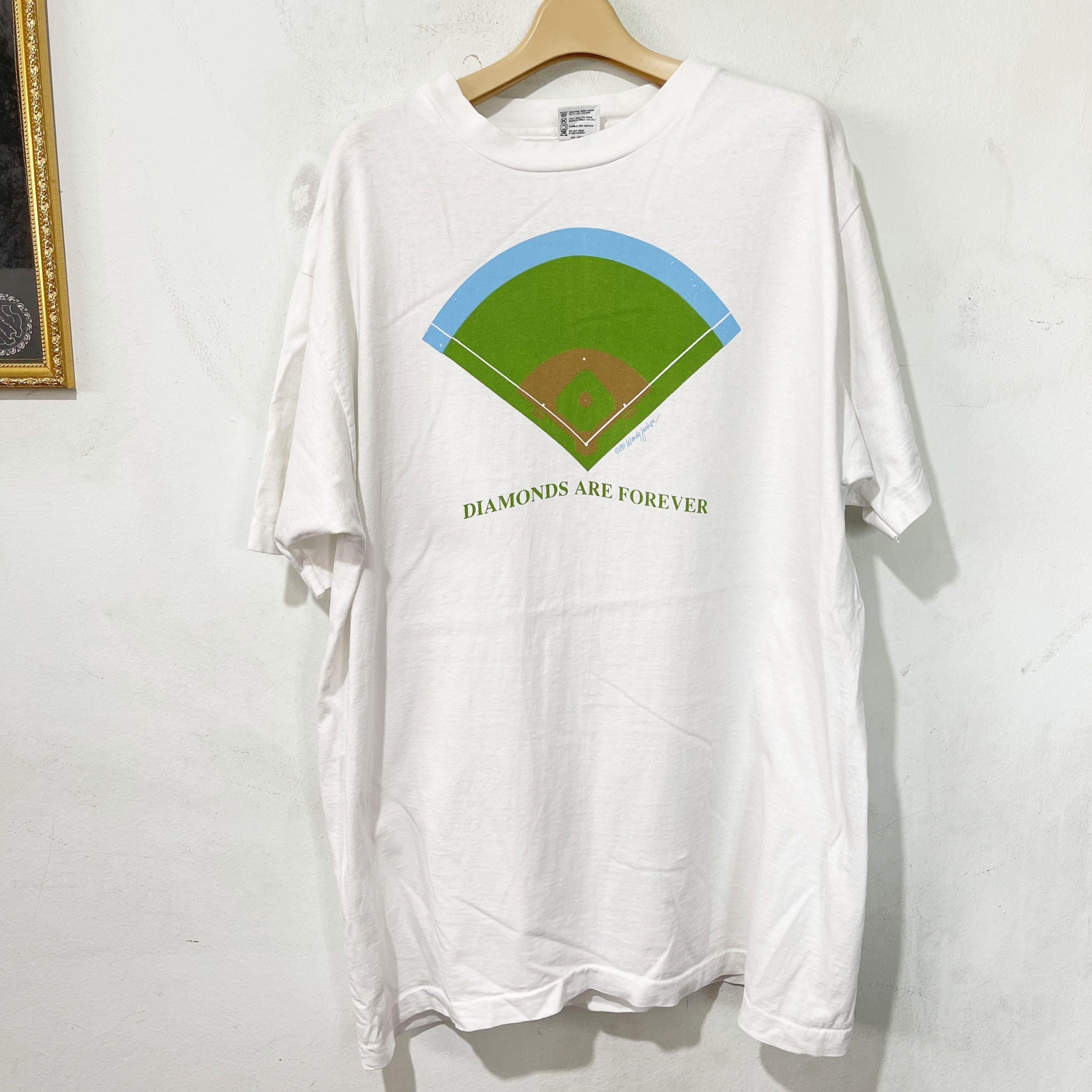 Vintage Vintage 1988 Diamonds Are Forever Woody Jackson T-Shirt Size US XL / EU 56 / 4 - 1 Thumbnail