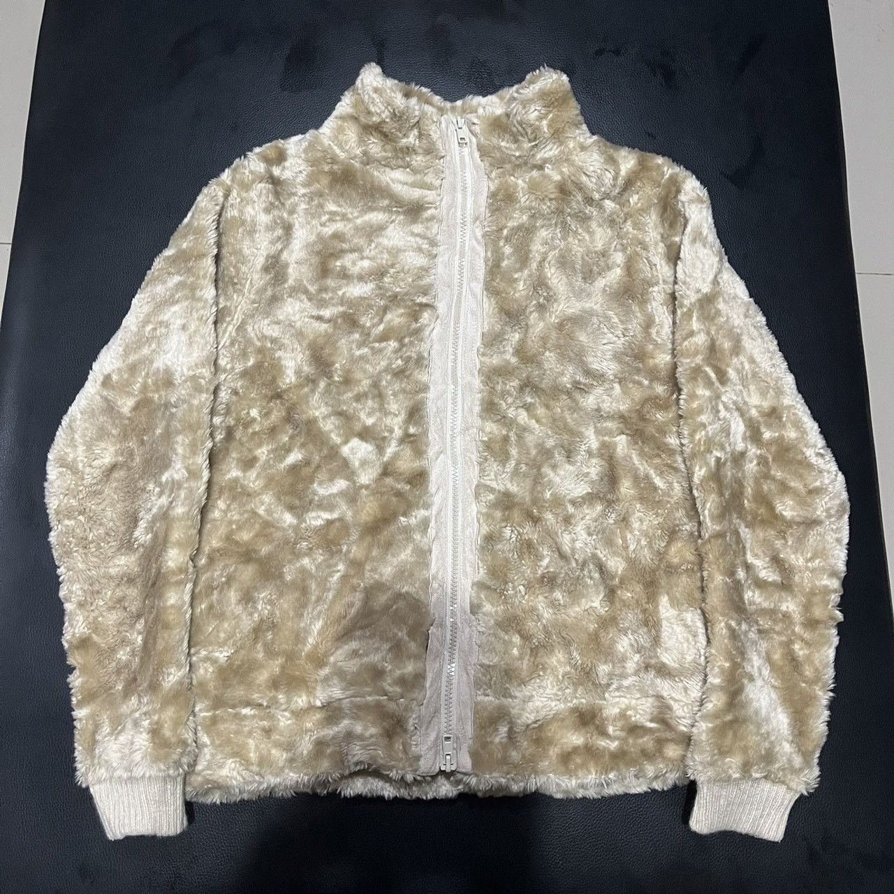 Japanese Brand gleam Faux Fur Jacket If6was9 LGB Yohji CDG Opium Style Size M / US 6-8 / IT 42-44 - 3 Thumbnail