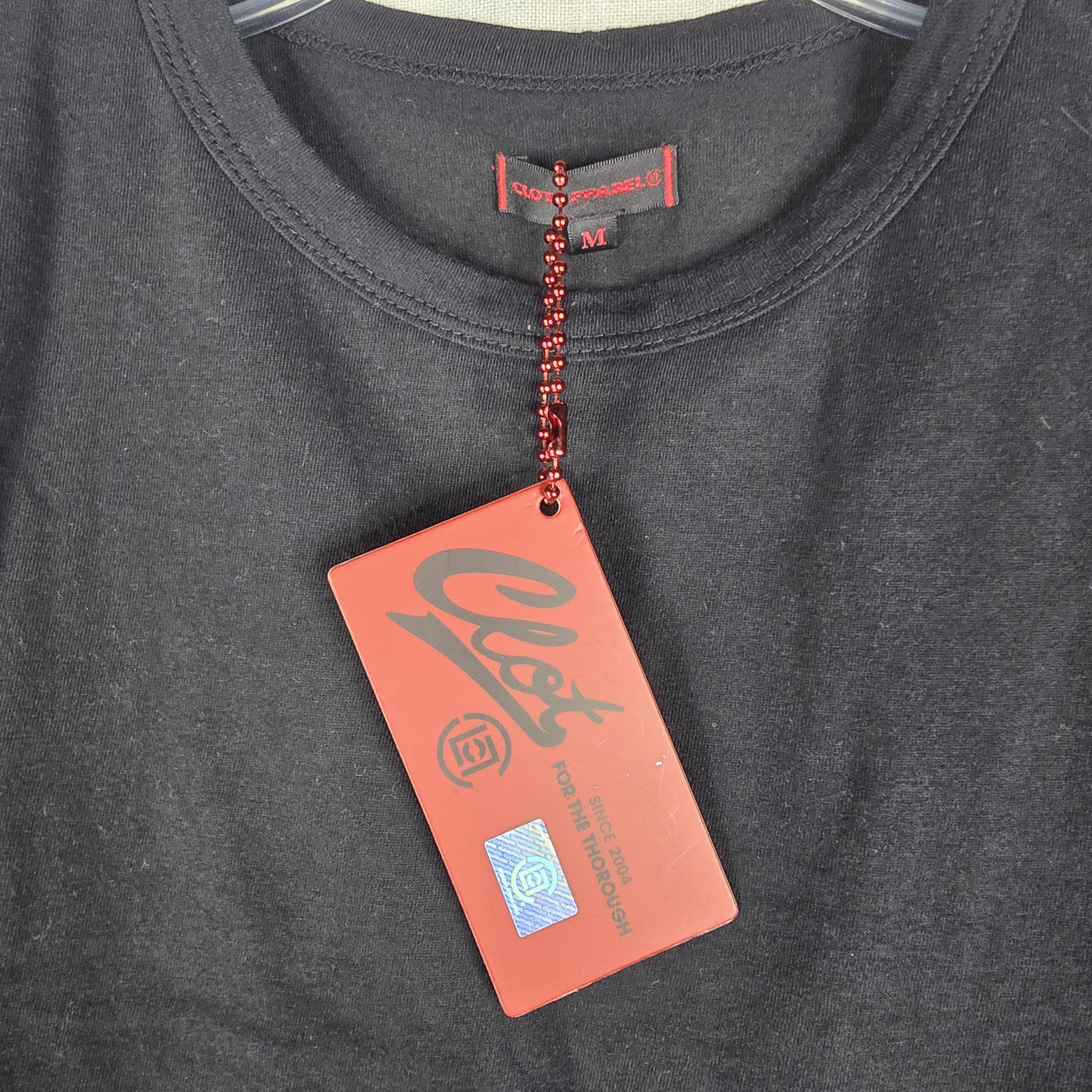 CLOT Clot Mens Medium Japan Made Black Tshirt Pink Striped Trim Size US M / EU 48-50 / 2 - 4 Thumbnail