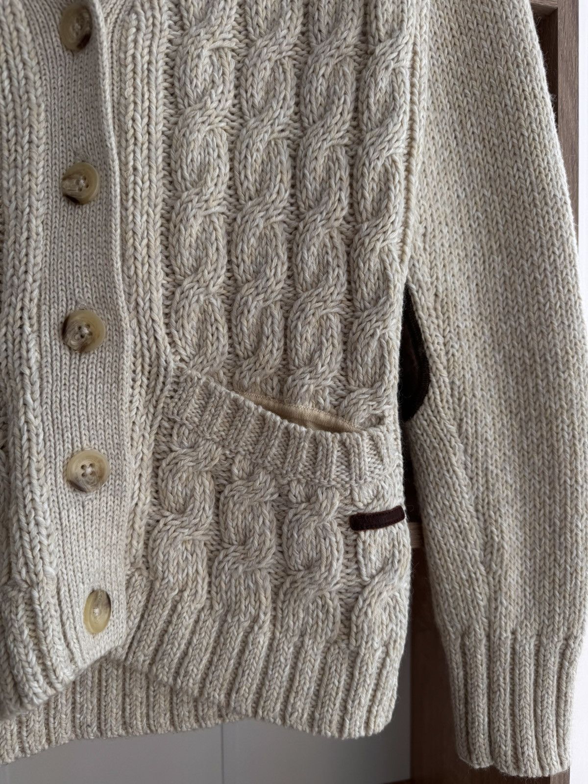 Peak Performance × Vintage Vintage Peak Performance W’ Sweden Wool Cable Knit Cardigan Size XS / US 0-2 / IT 36-38 - 4 Thumbnail
