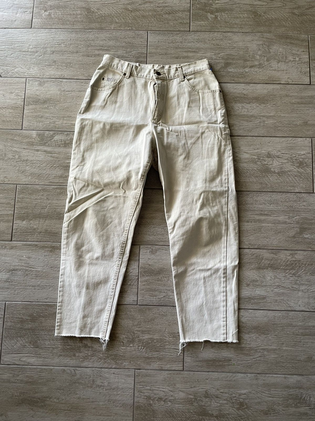 Lee Lee cream denim trousers Size US 32 / EU 48 - 1 Thumbnail
