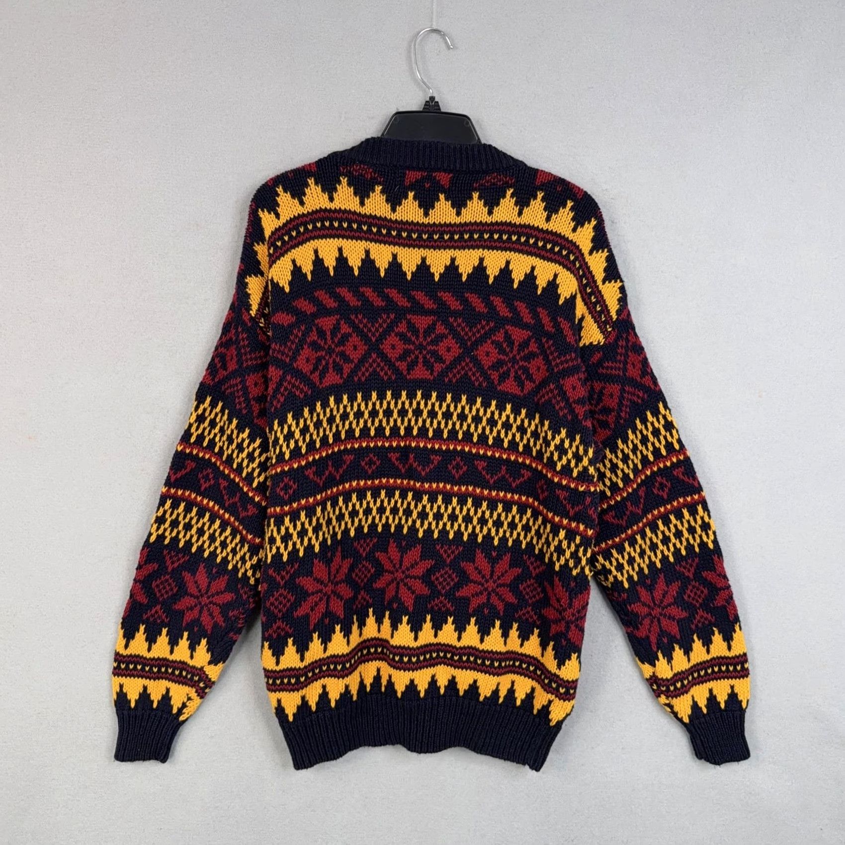 Vintage VINTAGE Woods & Gray Cardigan Sweater Mens M Navy Fair Isle Holiday 90s Mens Size US M / EU 48-50 / 2 - 5 Thumbnail