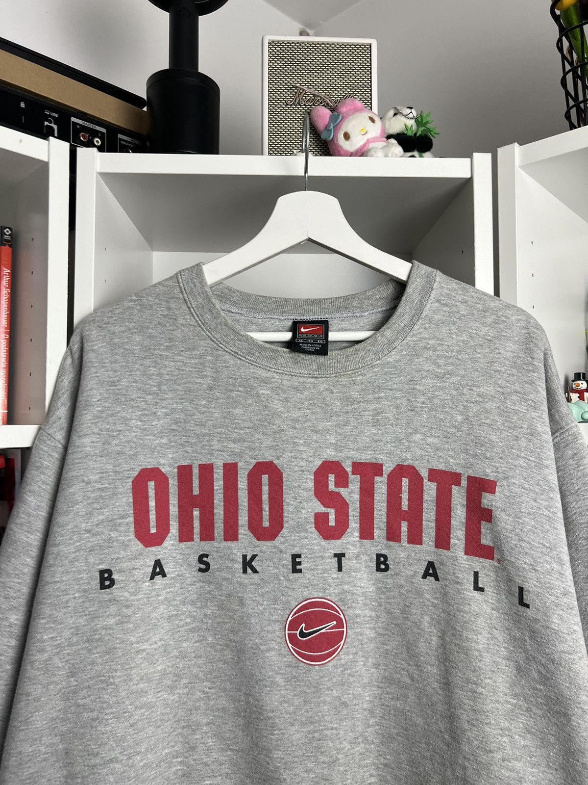 NBA × Nike × Vintage Vintage 90s Nike team Ohio State center swoosh sweatshirt XL Size US XL / EU 56 / 4 - 3 Thumbnail