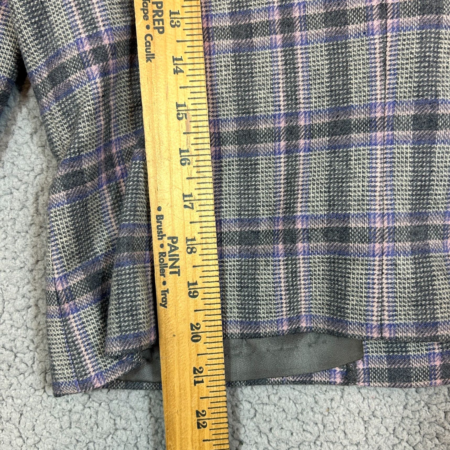 Pendleton VINTAGE Pendleton Blazer Jacket Women Gray 12P Petite Wool Single-Breasted Notch Lapel Work Size XL / US 12-14 / IT 48-50 - 3 Thumbnail