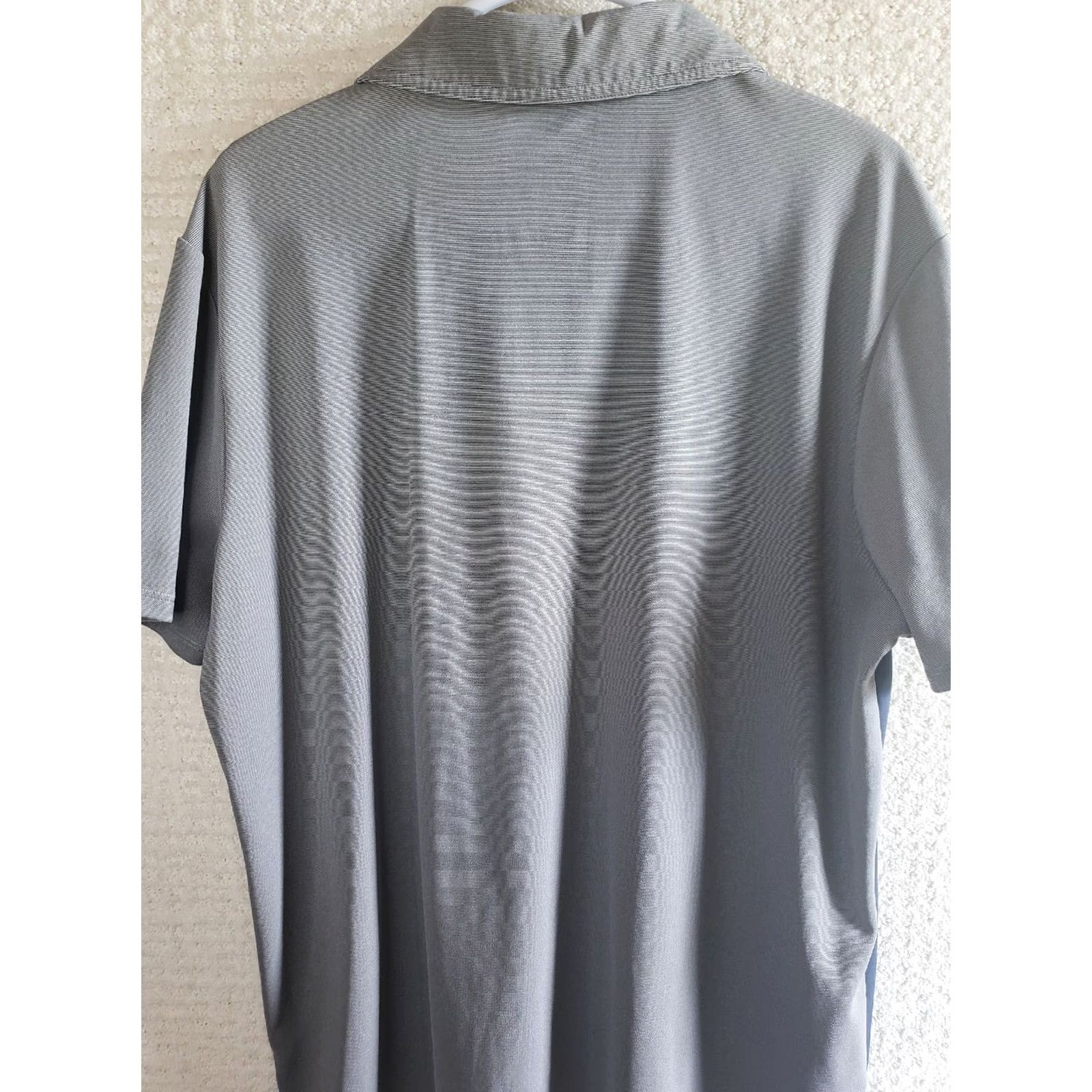 Vintage ALL IN MOTION Polo Shirt Gray Blue Stripe Golf XL Men Size US XL / EU 56 / 4 - 6 Thumbnail