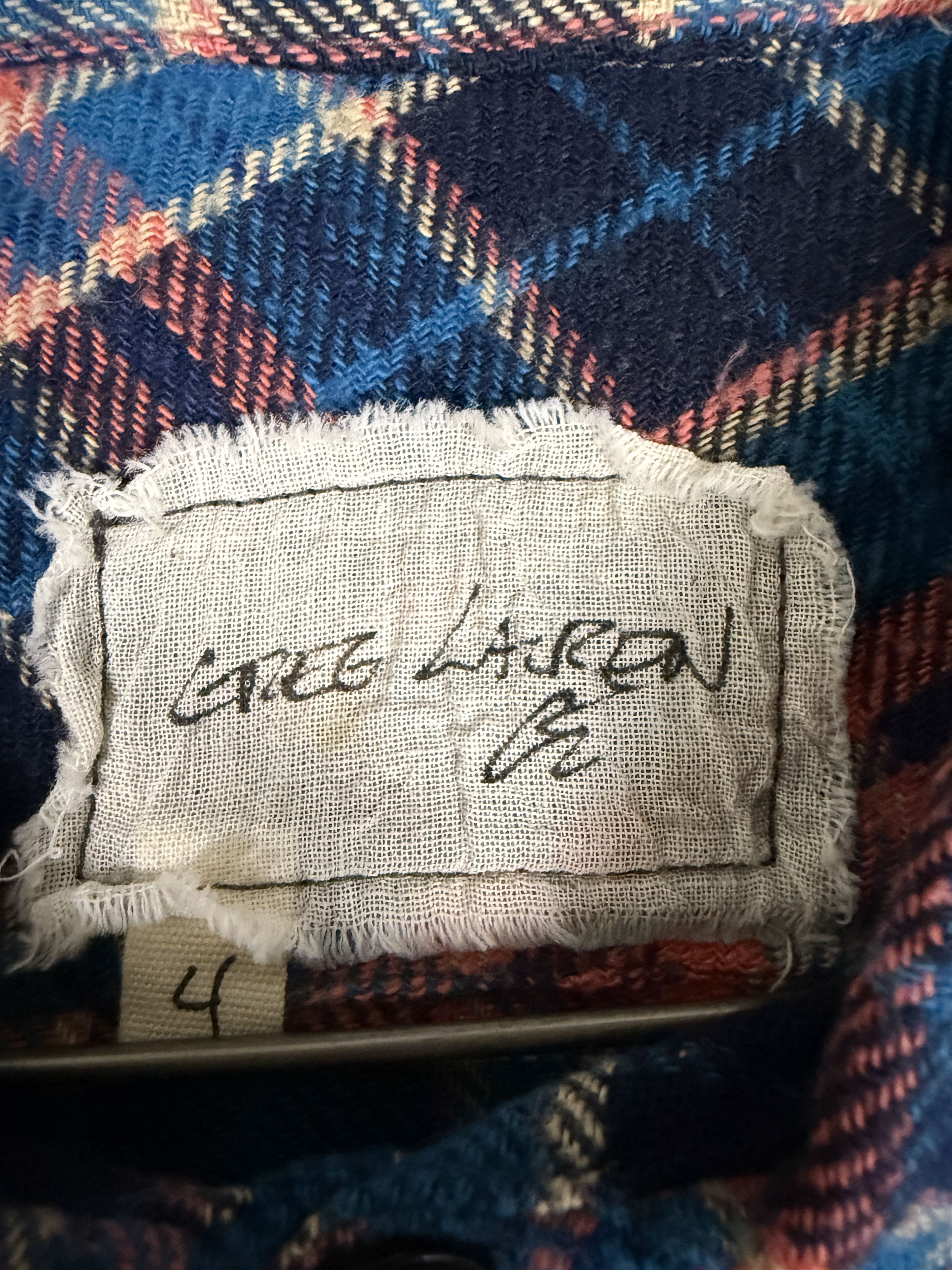 Greg Lauren $795 Greg Lauren Plaid Short Sleeve Shirt Size US XL / EU 56 / 4 - 6 Thumbnail