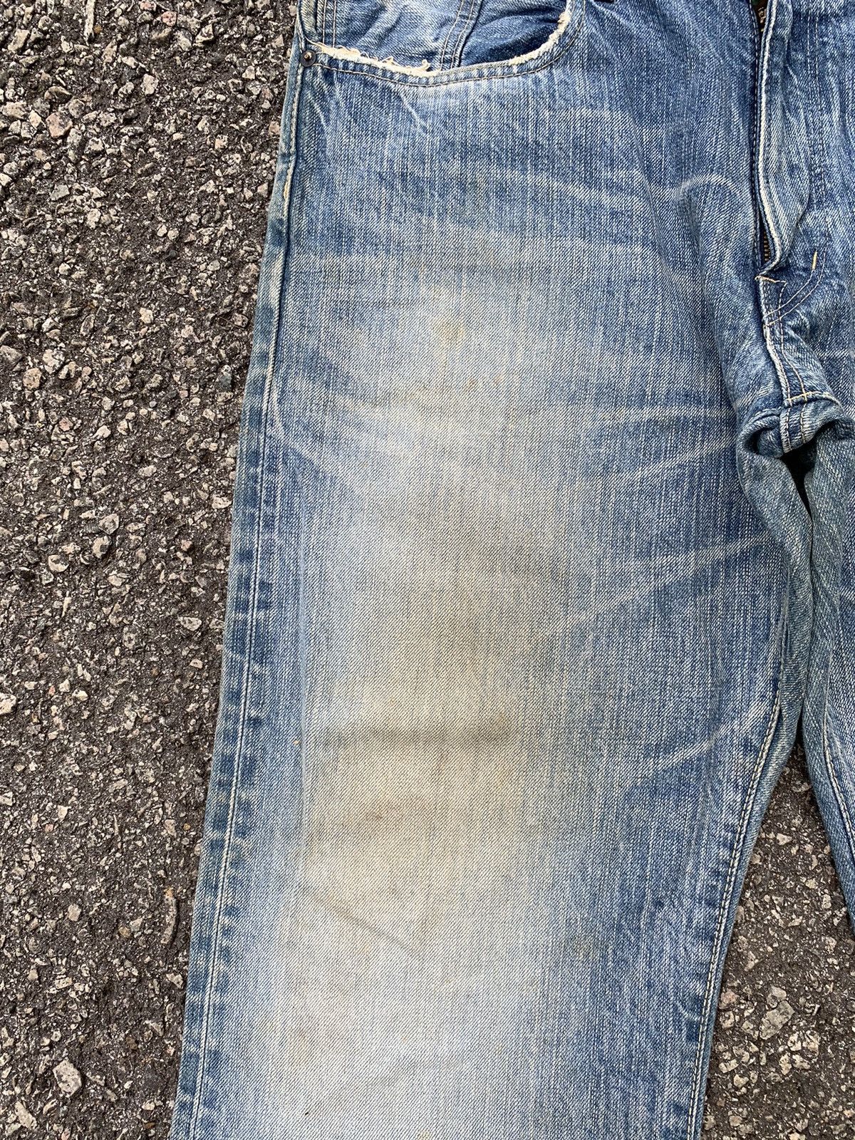 Kapital Edwin Selvedge 505Z Mudwash Distressed Denim Size US 37 - 12 Thumbnail