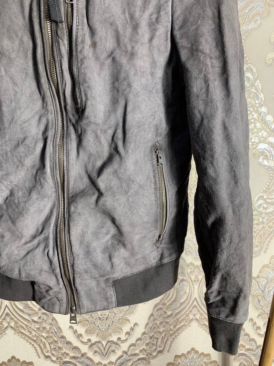 Allsaints × Vintage ALLSAINTS KEMBLE SUEDE LEATHER BOMBER MAN JACKET Y2K LUXURY Size US S / EU 44-46 / 1 - 5 Thumbnail